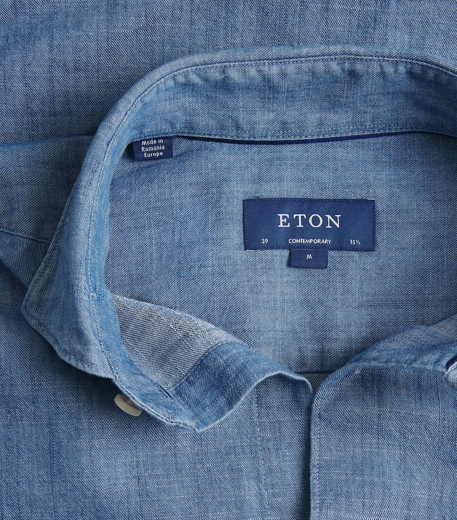 Contemporary-Fit Denim Shirt 22 LIGHT BLUE Image 5