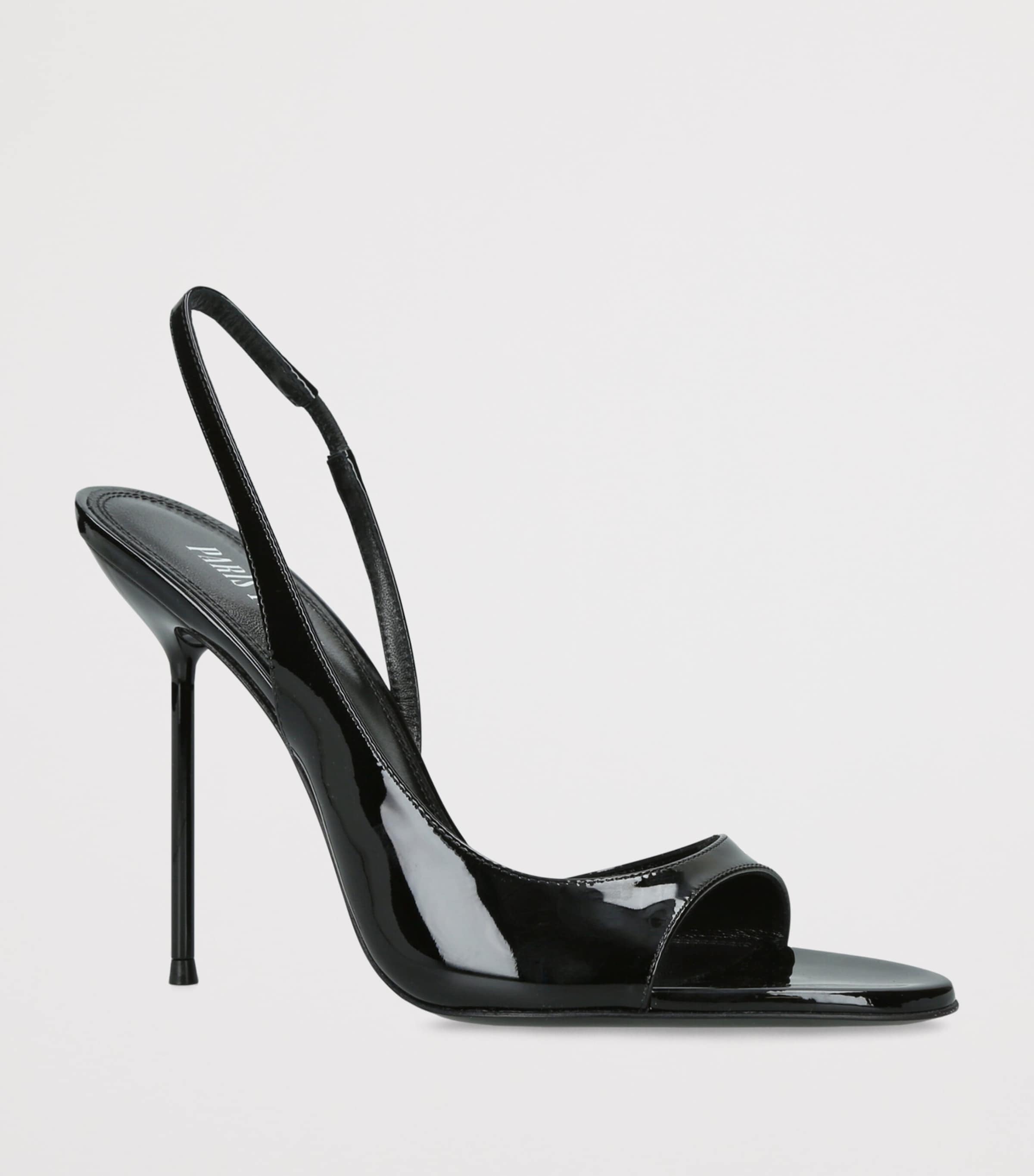 Paris Texas Patent Leather Lidia Slingback Sandals 105 Black Image 3