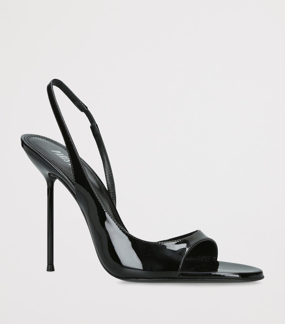 Paris Texas Patent Leather Lidia Slingback Sandals 105 Black Image 3