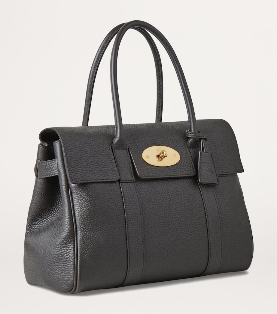 Leather Bayswater Top-Handle Bag EBONY Image 2