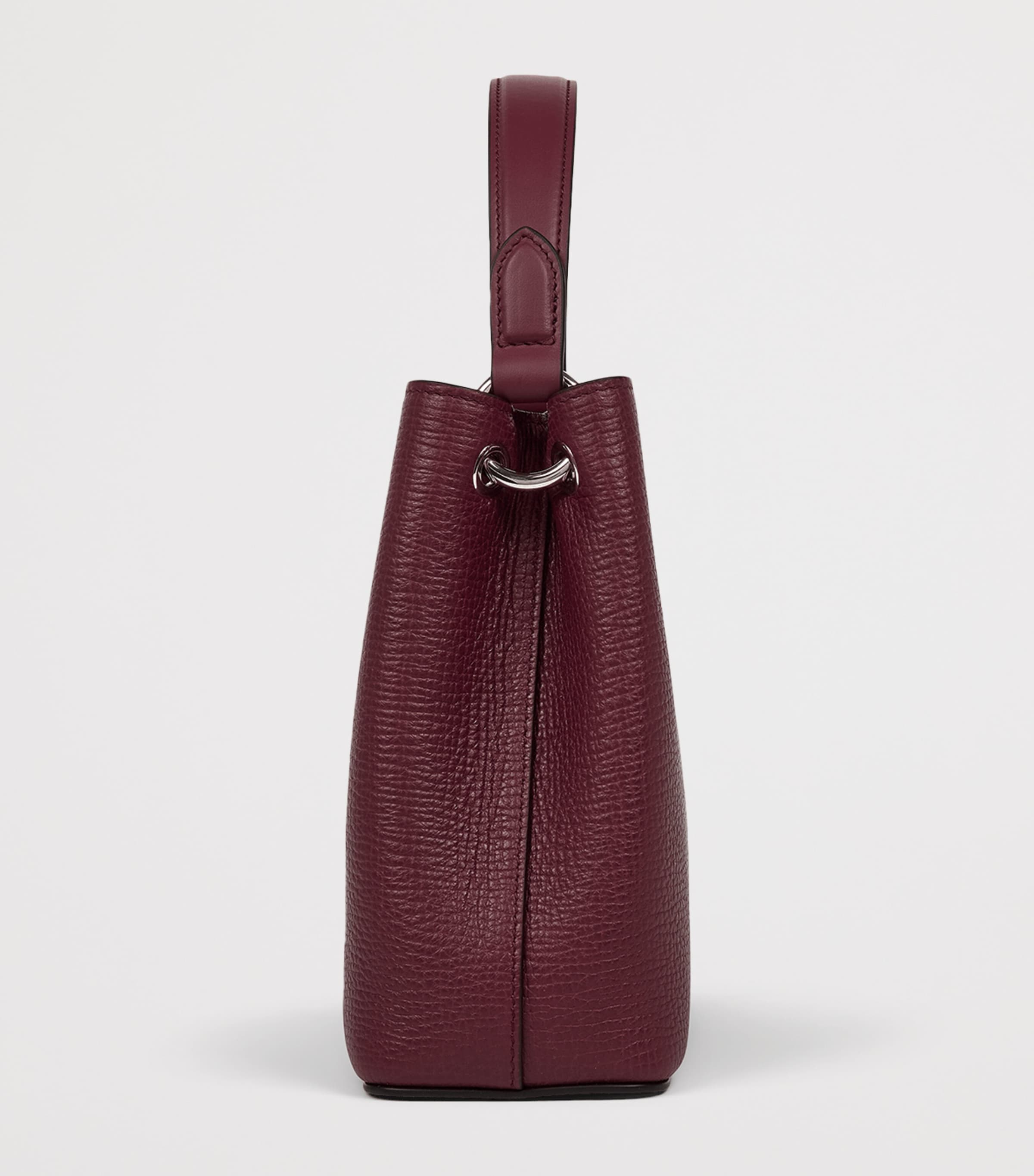 Smythson Leather Day Cross-Body Bag Dark Cherry Image 6