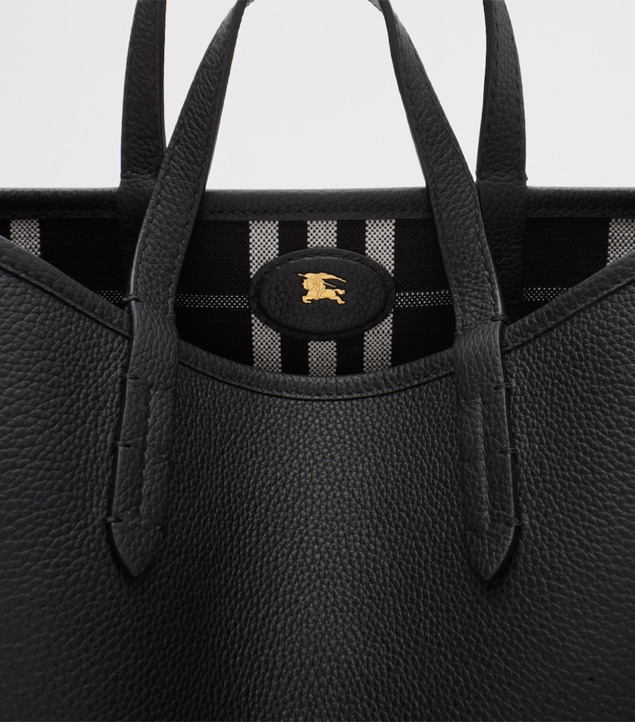 Mini Leather Reversible Bloomsbury Tote Bag BLACKBLACK CALICO Image 5