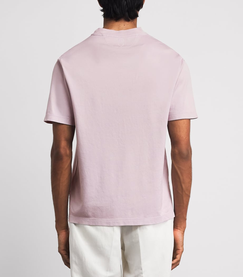 Canali Mens Cotton Embroidered T-Shirt Image 5