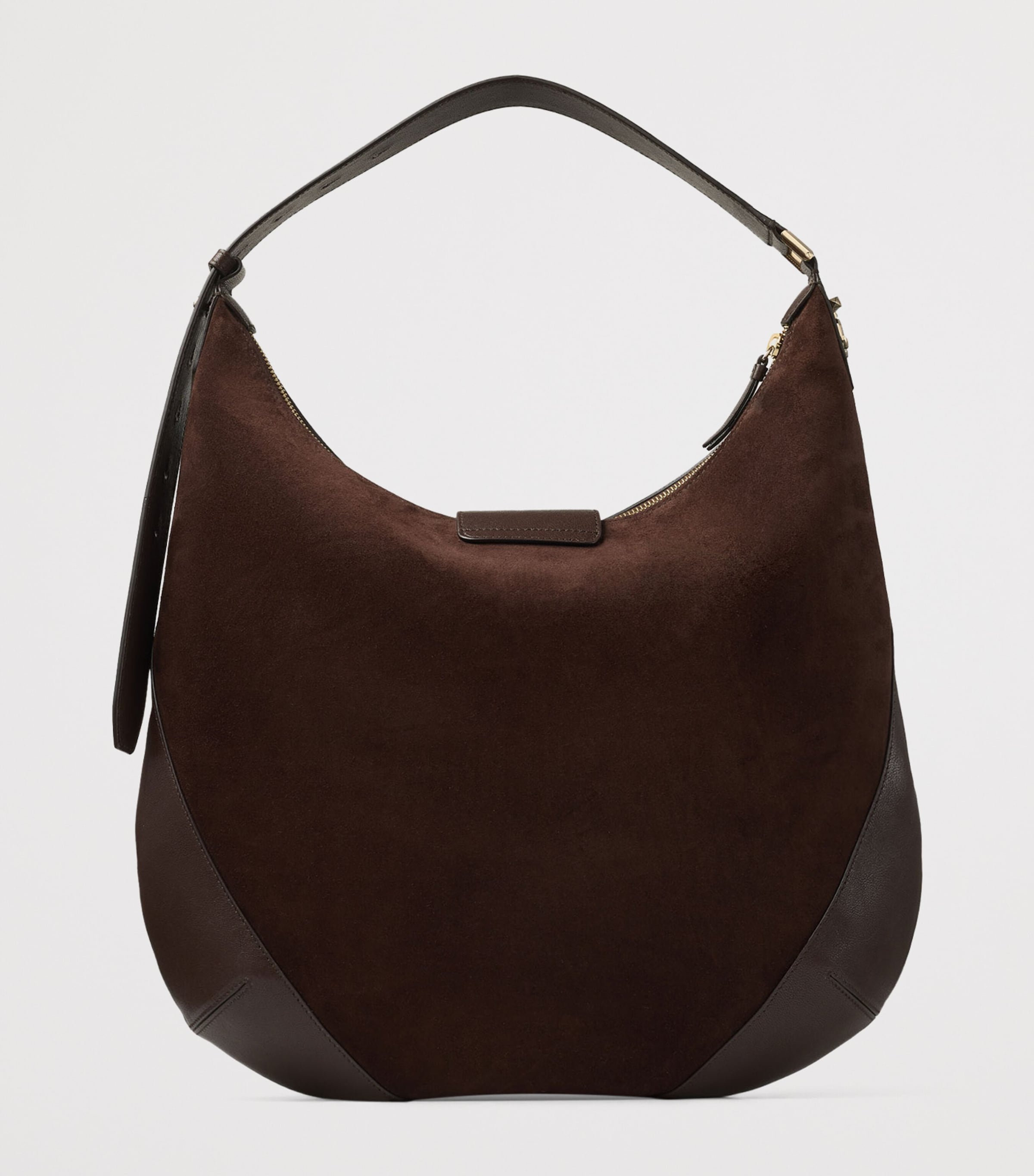 Medium Bar Suede Shoulder Bag CHOCOLATE/CHOCOLATE/ Image 4