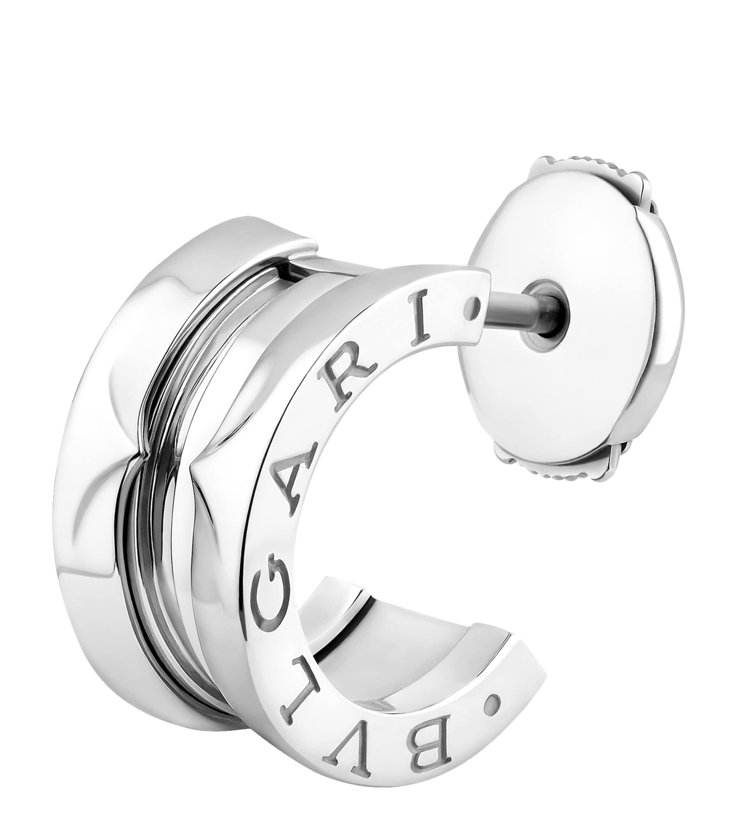 Bvlgari White Gold B.zero1 Single Hoop Earring White Gold Image 1