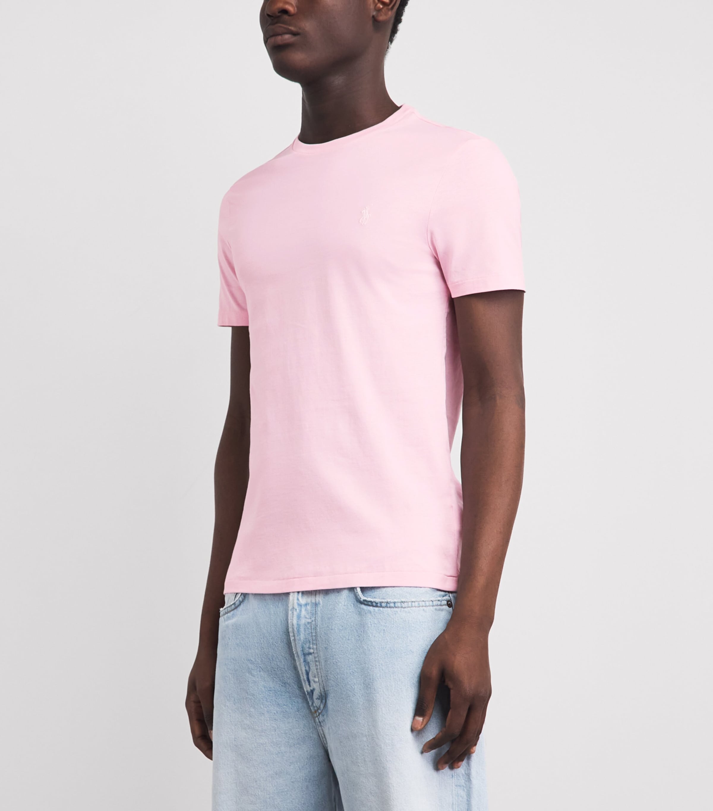 Polo Ralph Lauren Mens Cotton Custom Slim-Fit T-Shirt Garden Image 4