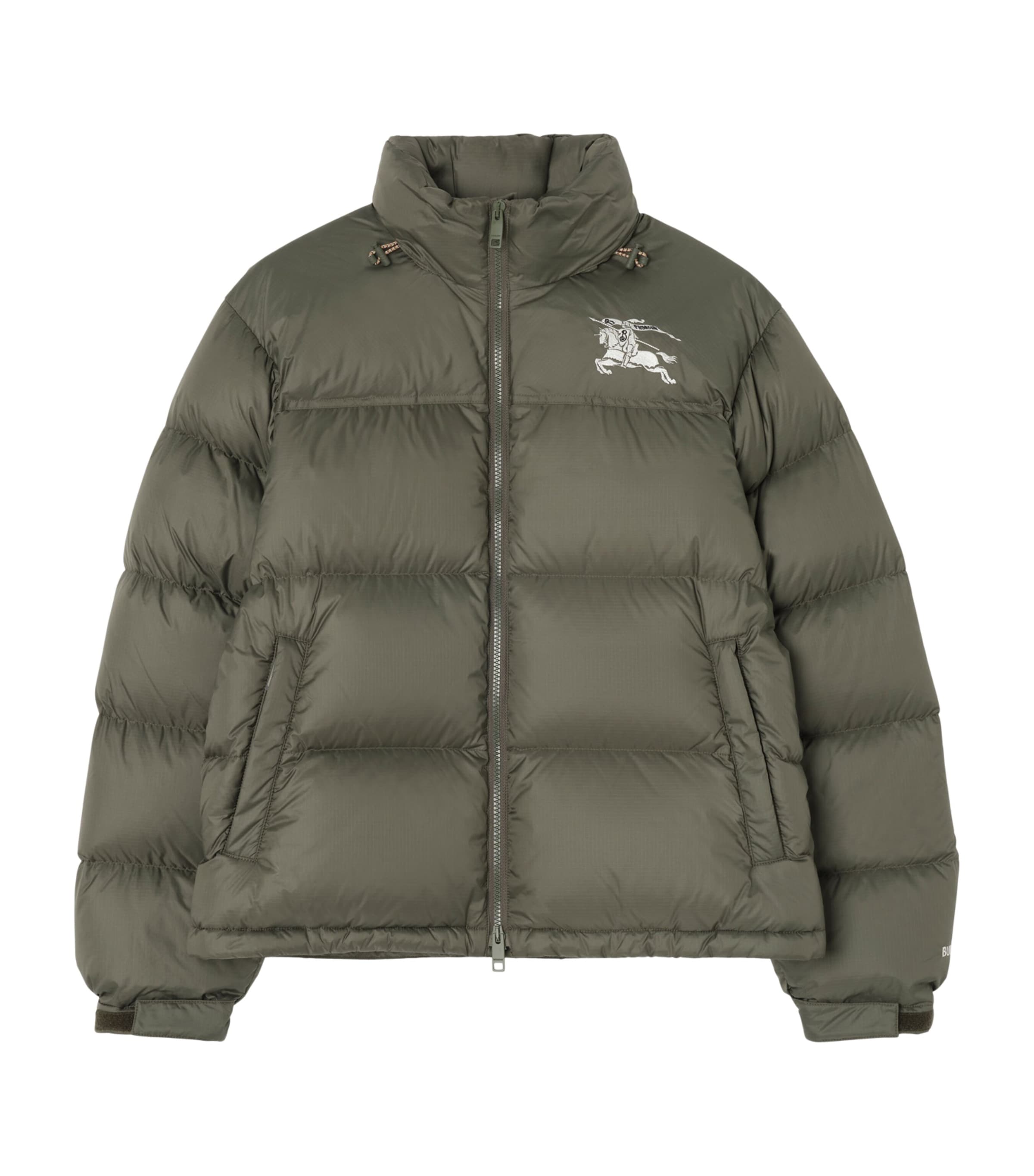 Burberry Mens Down EKD Puffer Jacket Dark Sage Green Image 1