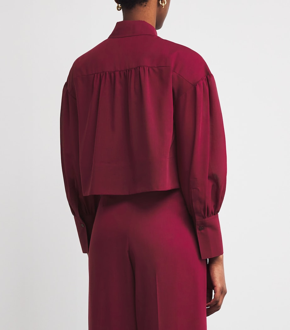Wool Voile Anais Blouse RUBY Image 4