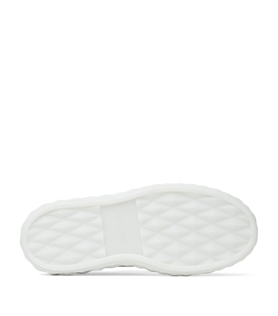 Diamond Light Maxi Leather Sneakers V WHITE/WHITE Image 5