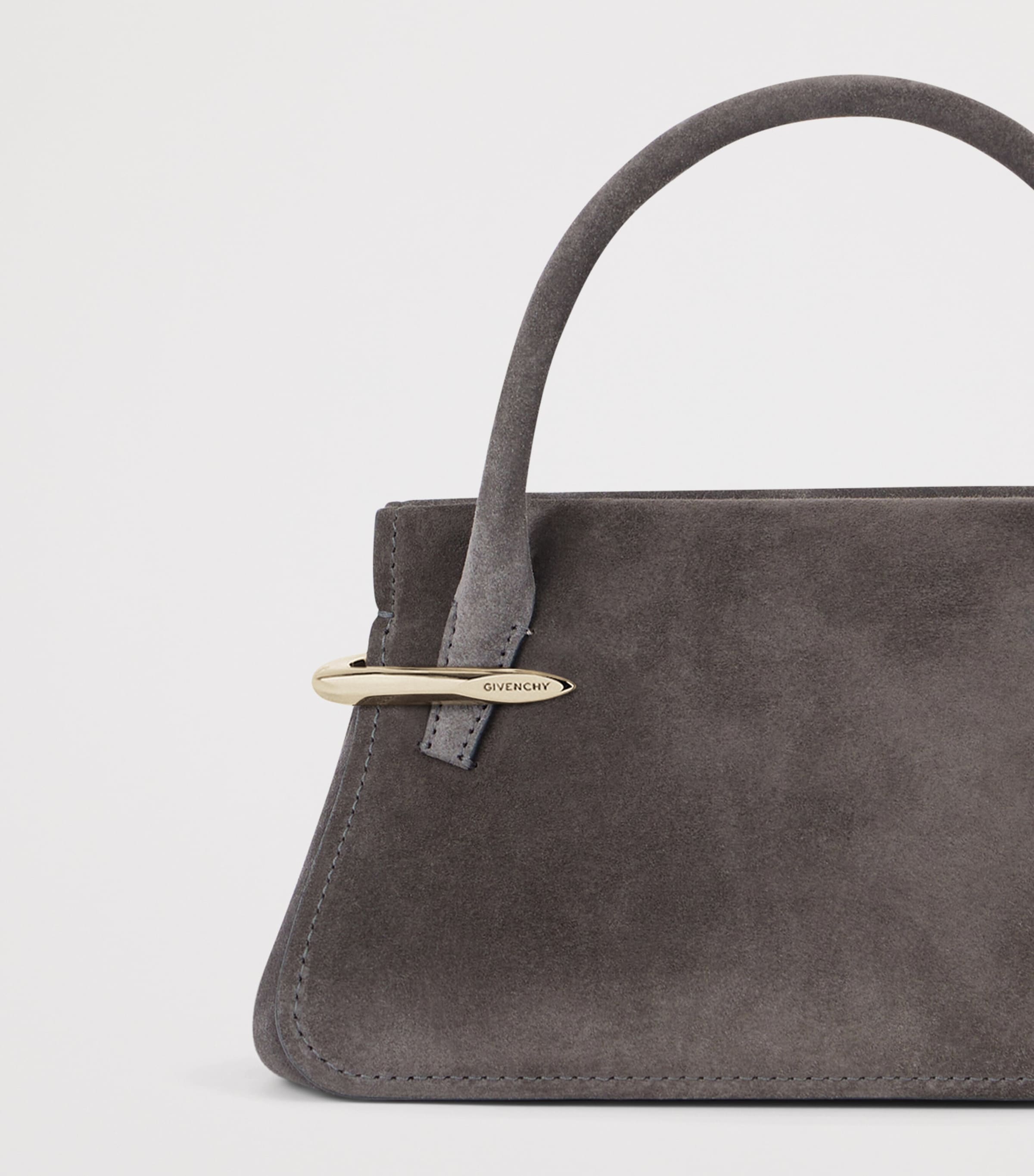Givenchy Mini Suede Pinch Top-Handle Bag Image 7