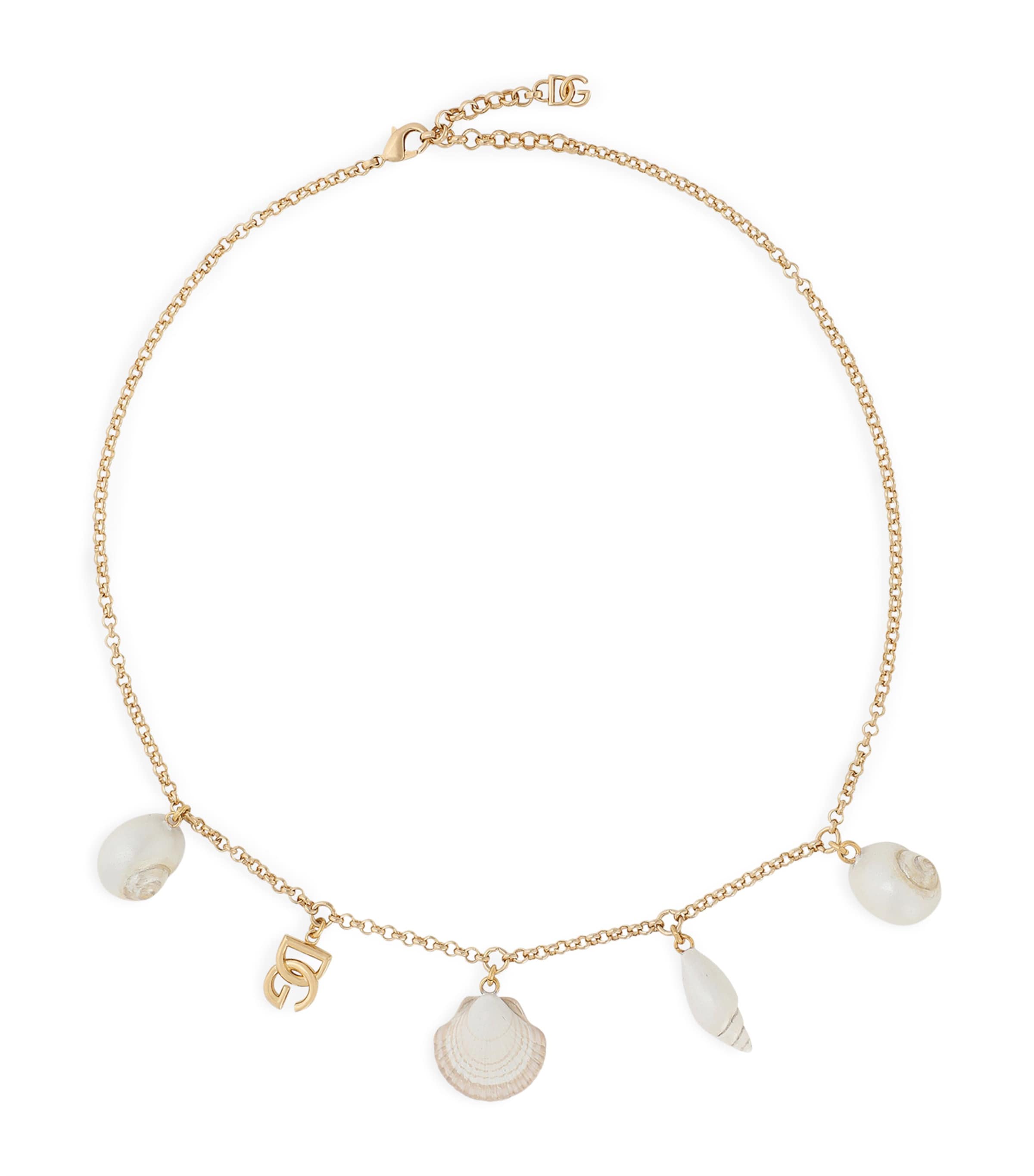 Dolce & Gabbana Necklace With Dg Logo And Shells