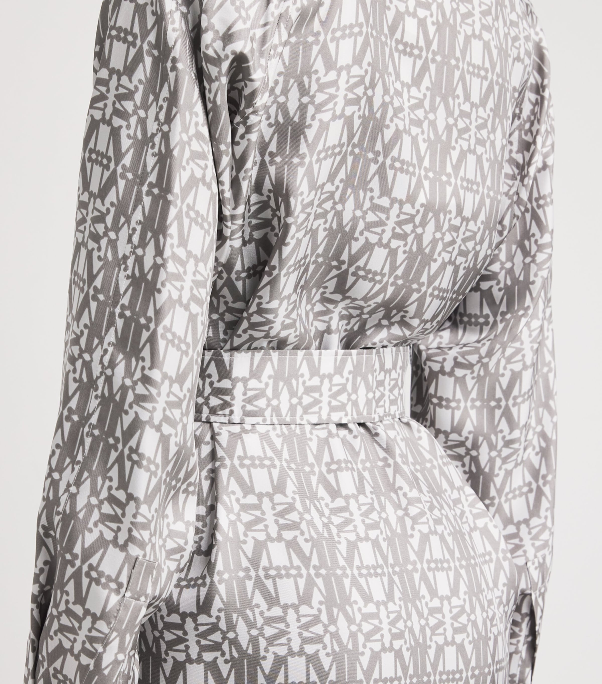 Silk Monogram Mini Dress SILK Image 4