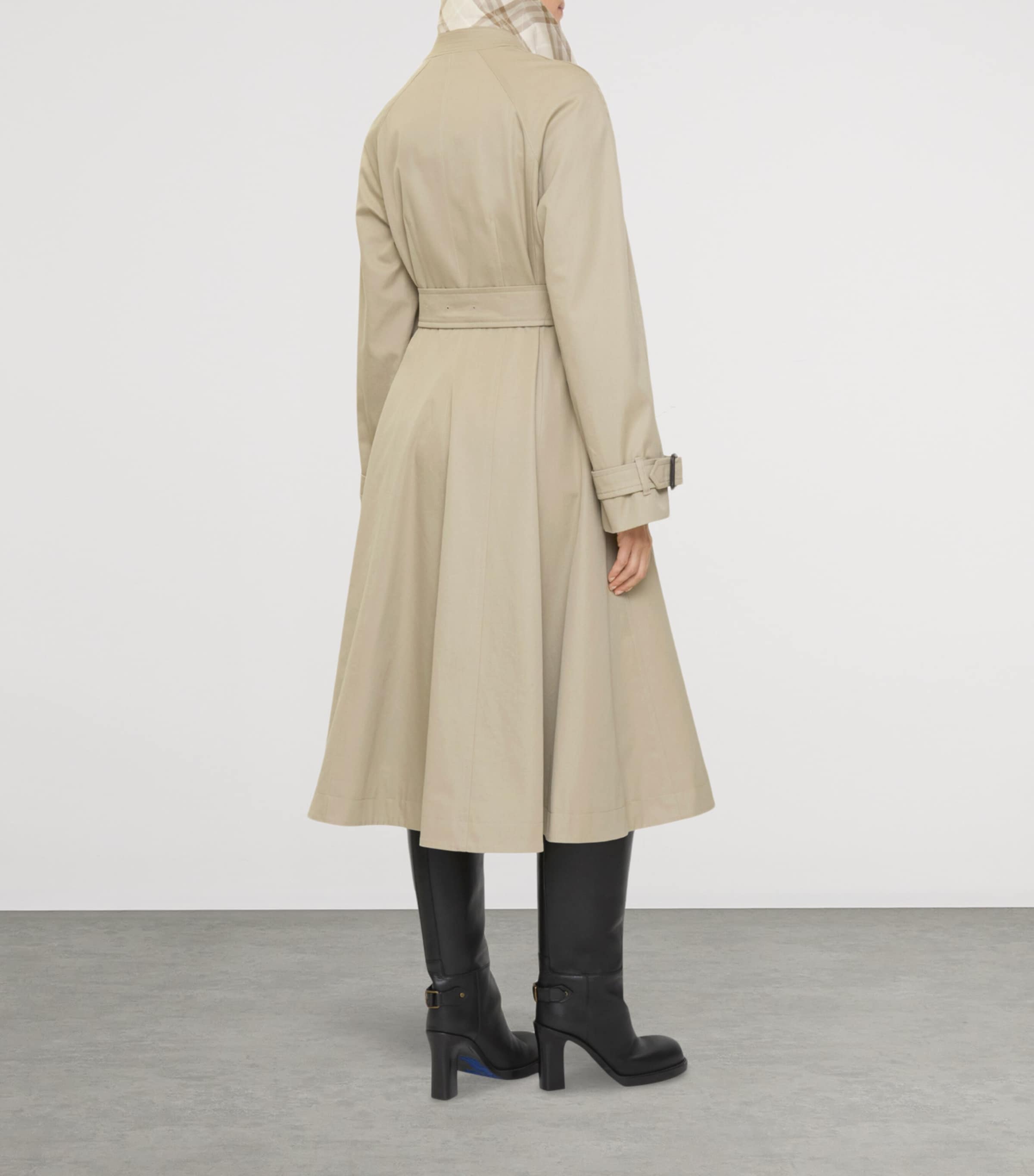 Gabardine Ellingham Long Car Coat QUILL Image 4