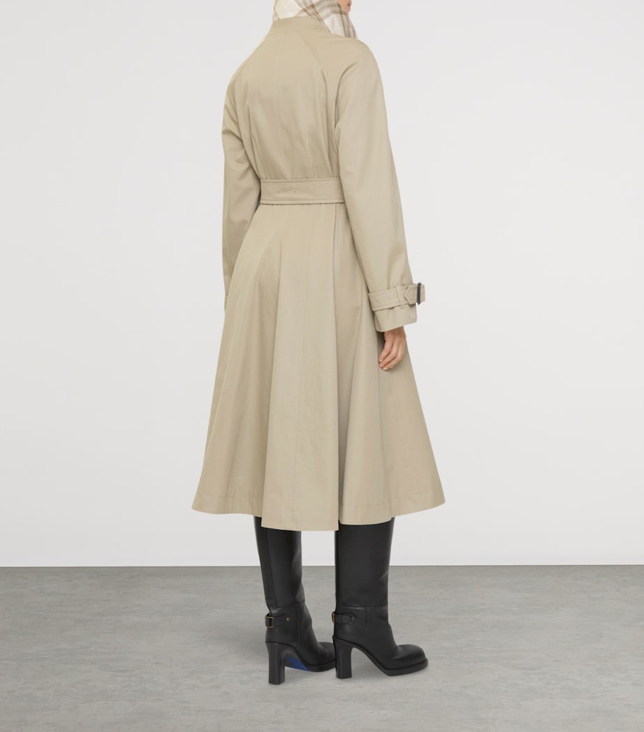 Gabardine Ellingham Long Car Coat QUILL Image 4