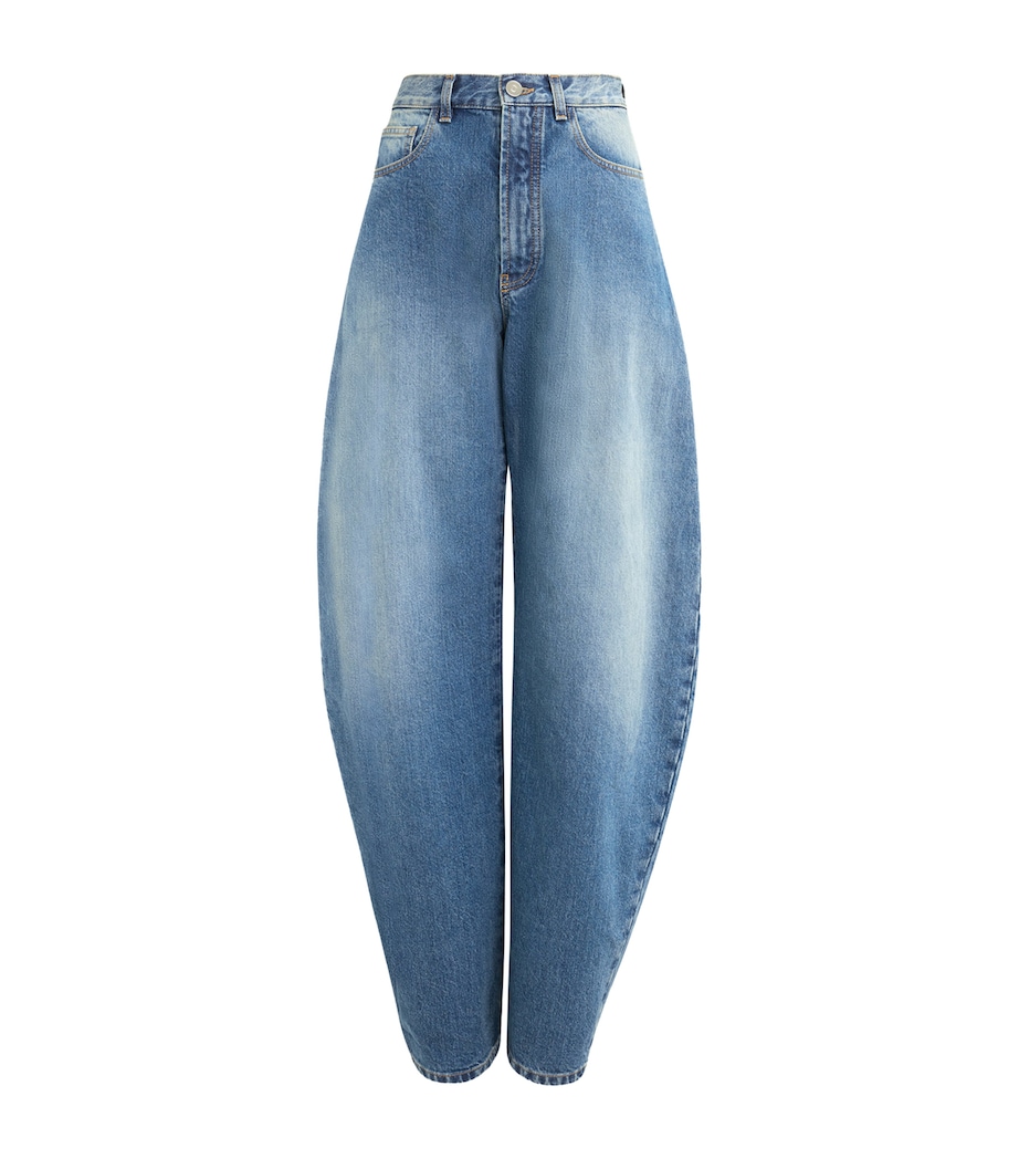 Round Wide-Leg Jeans BLEU VINTAGE Image 1