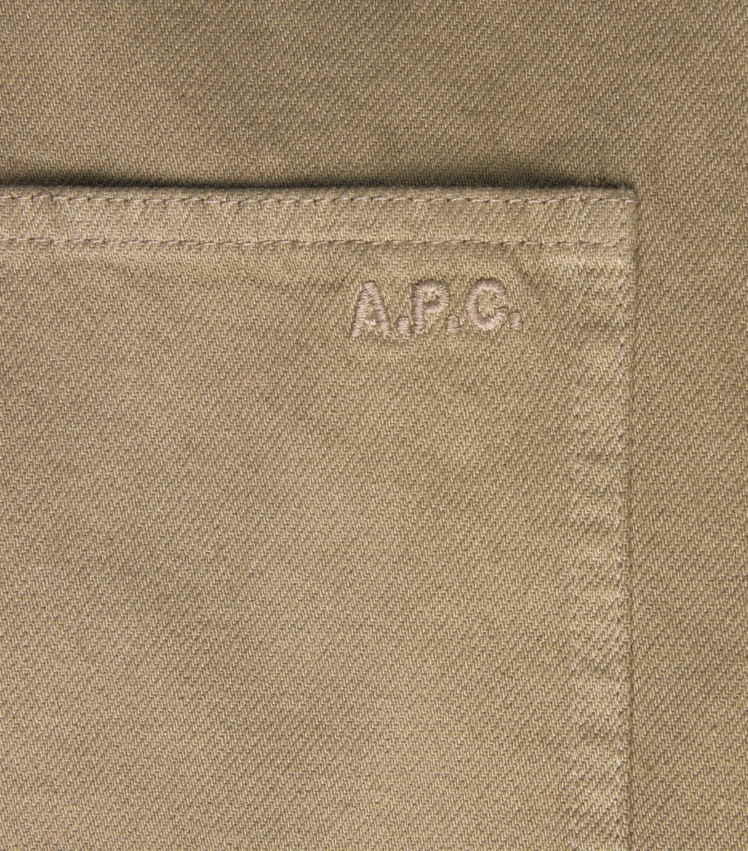 Wool Shacket KAE - VERT GRISE Image 6