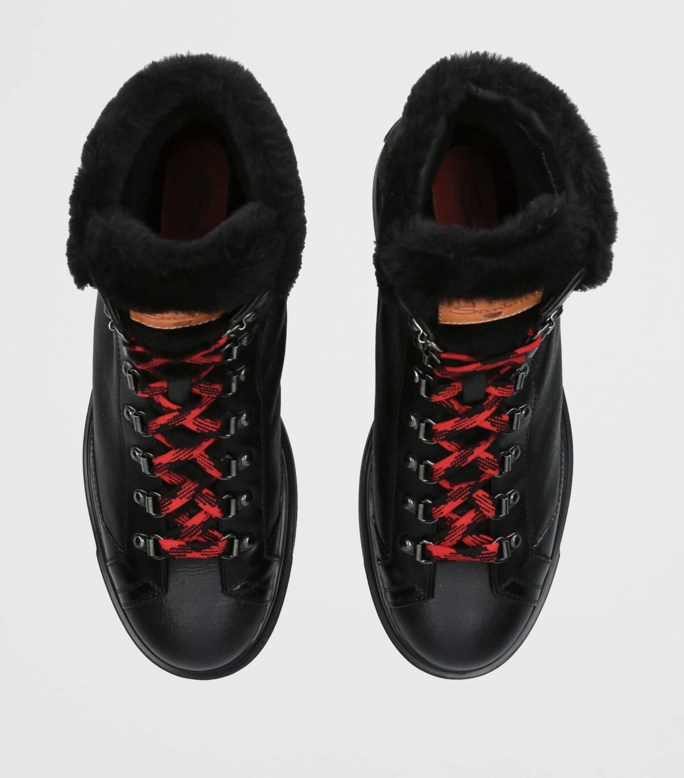 Leather St. Moritz Hiking Boots BLACK Image 4