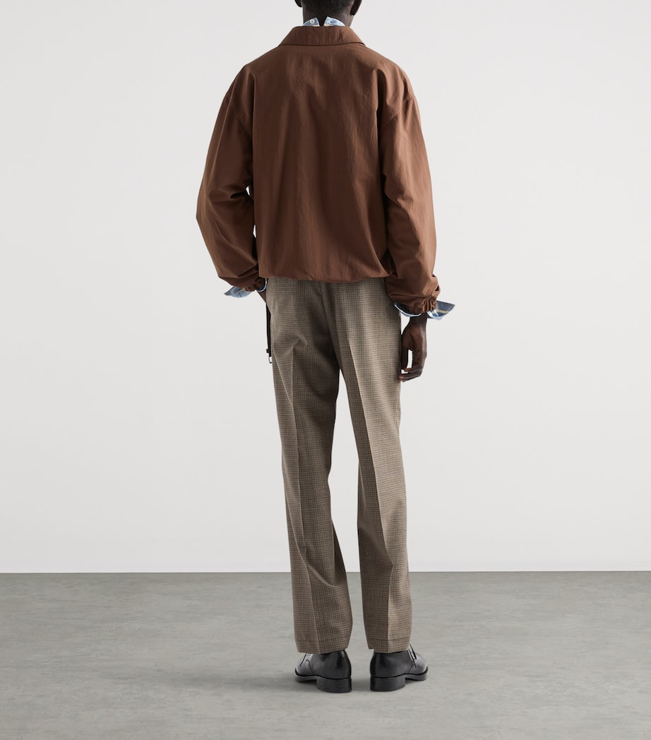 Prada Mens Technical Shirt Jacket Brown Image 5