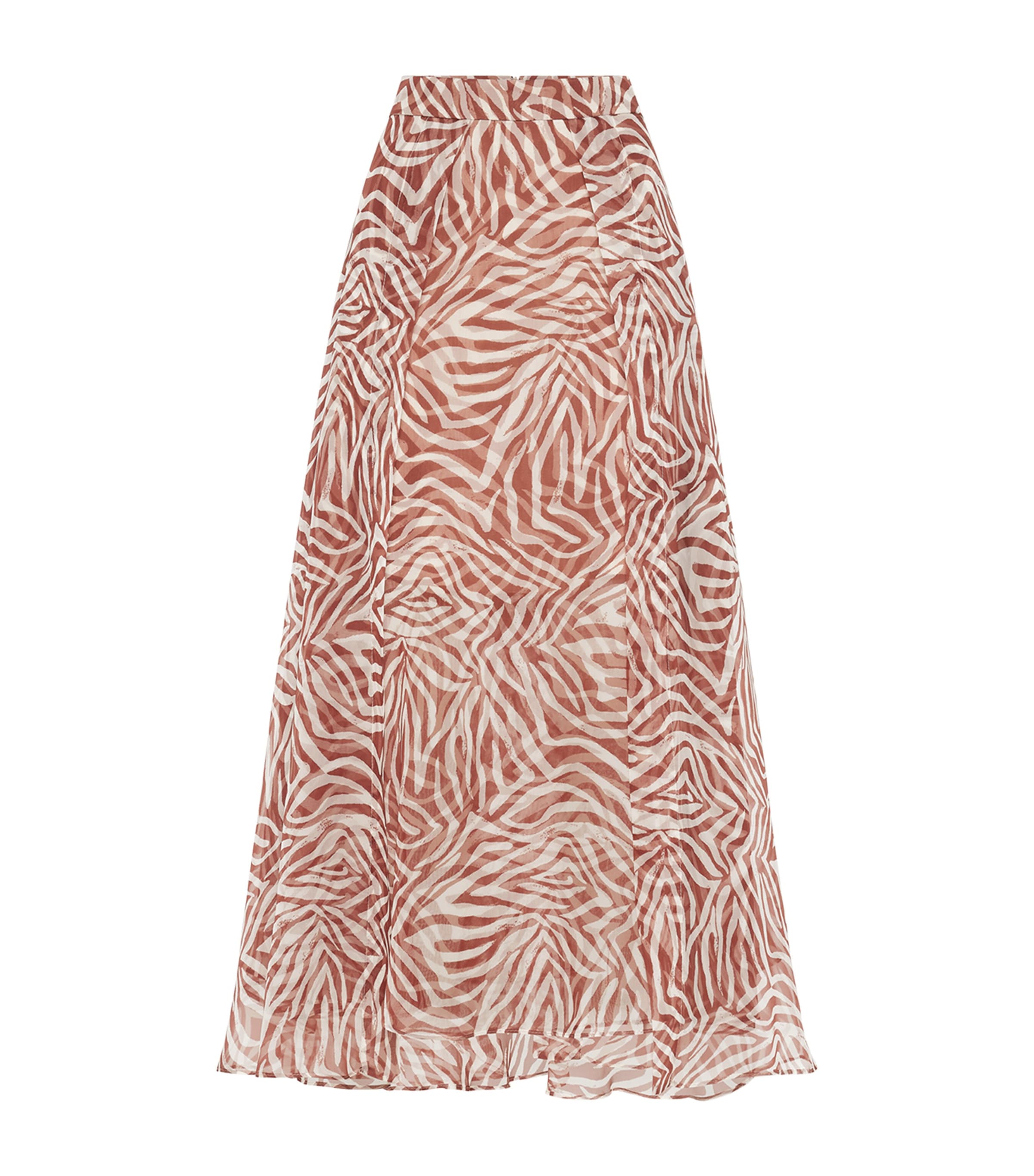 Brunello Cucinelli Paneled Circle Skirts Multicolor In White