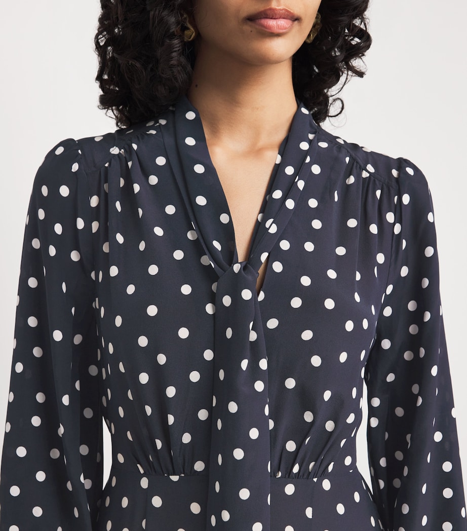 Silk Marigold Midi Dress BHEMIA SPT DEEP NAVY Image 6