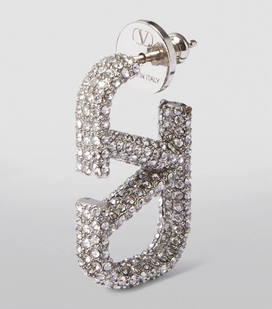 VLogo Signature Strass Earrings 68S Image 2