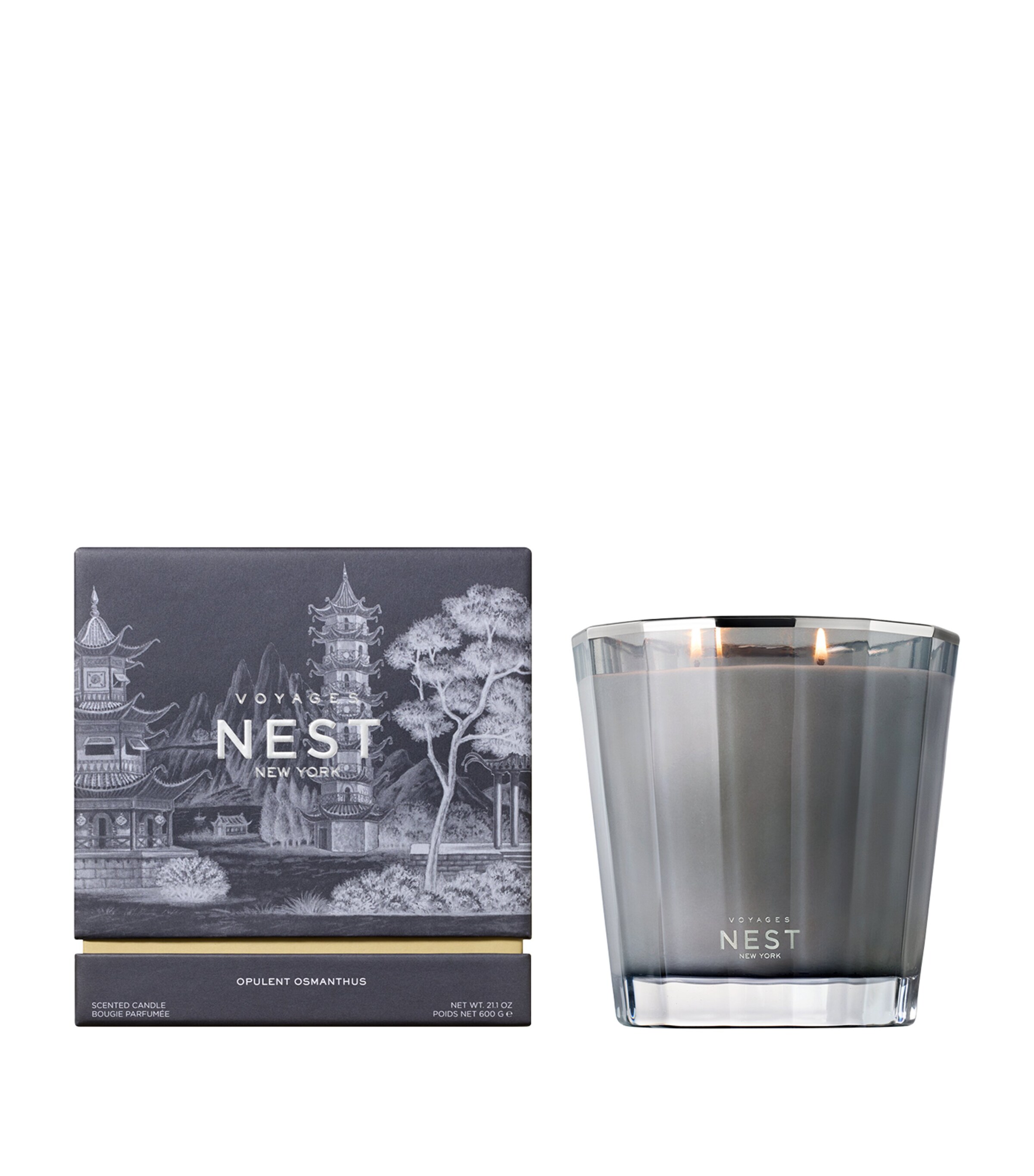 NEST New York VOYAGES Opulent Osmanthus 2-Wick Candle (600g) | Home Accessories | Candles | Designers | NEST New York