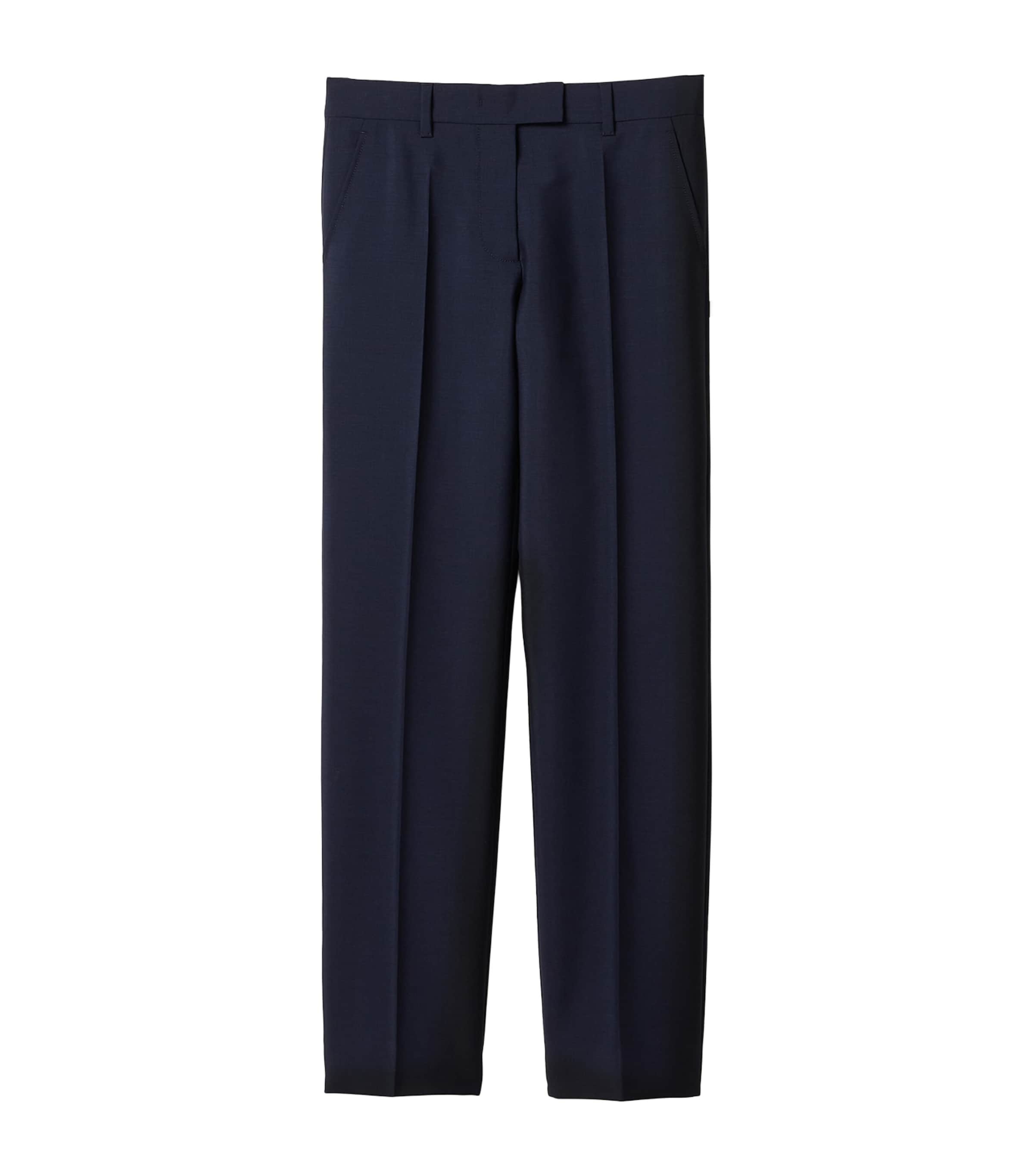Mohair-Wool Tailored Trousers F0124 Image 1