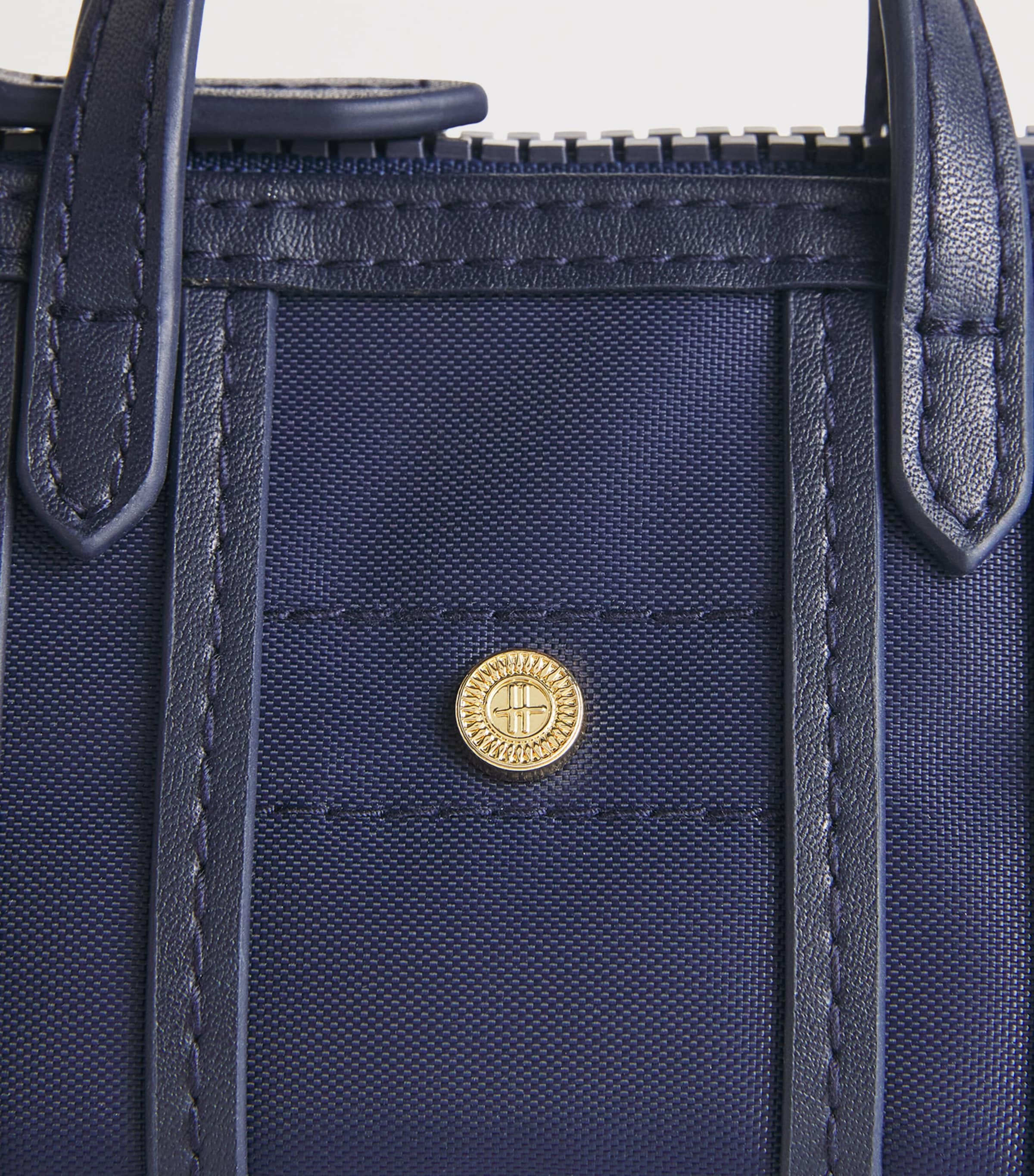 Harrods Nylon Jetsetter Bag Charm Navy Image 3