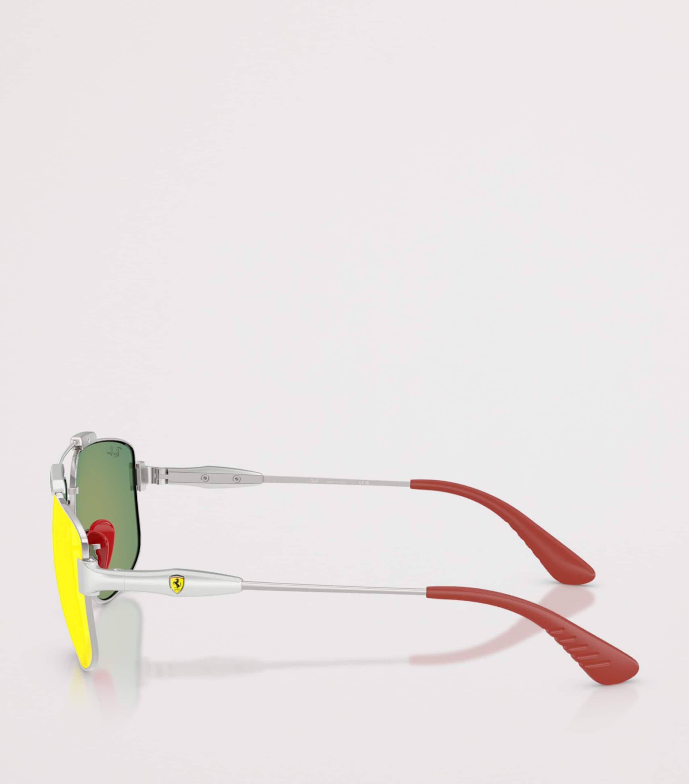 Ray-Ban Scuderia Ferrari Collection Square Sunglasses Silver Image 3
