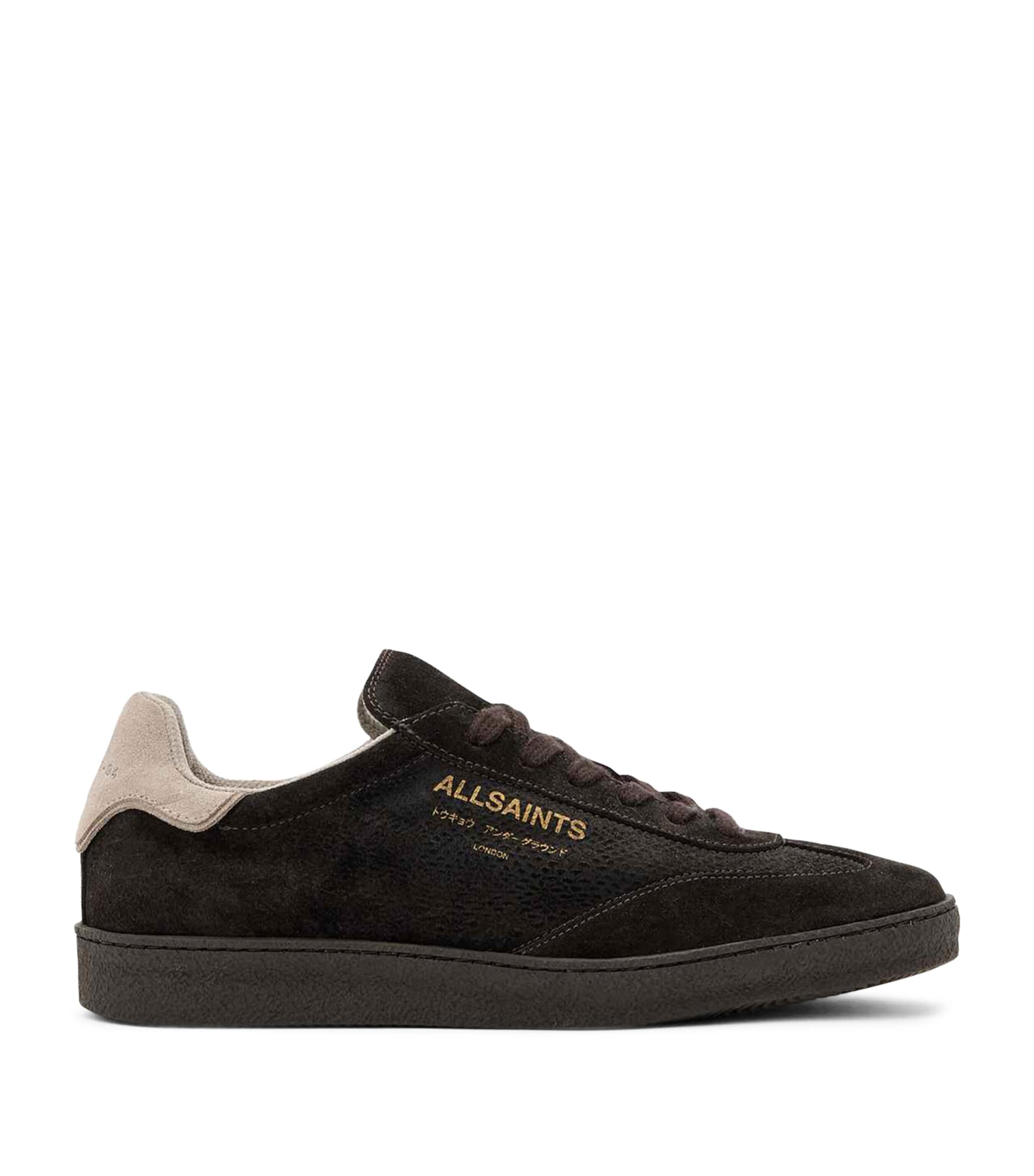AllSaints Suede Thelma Sneakers Dark Brown Image 1