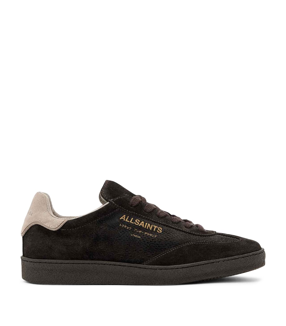 AllSaints Suede Thelma Sneakers Dark Brown Image 1