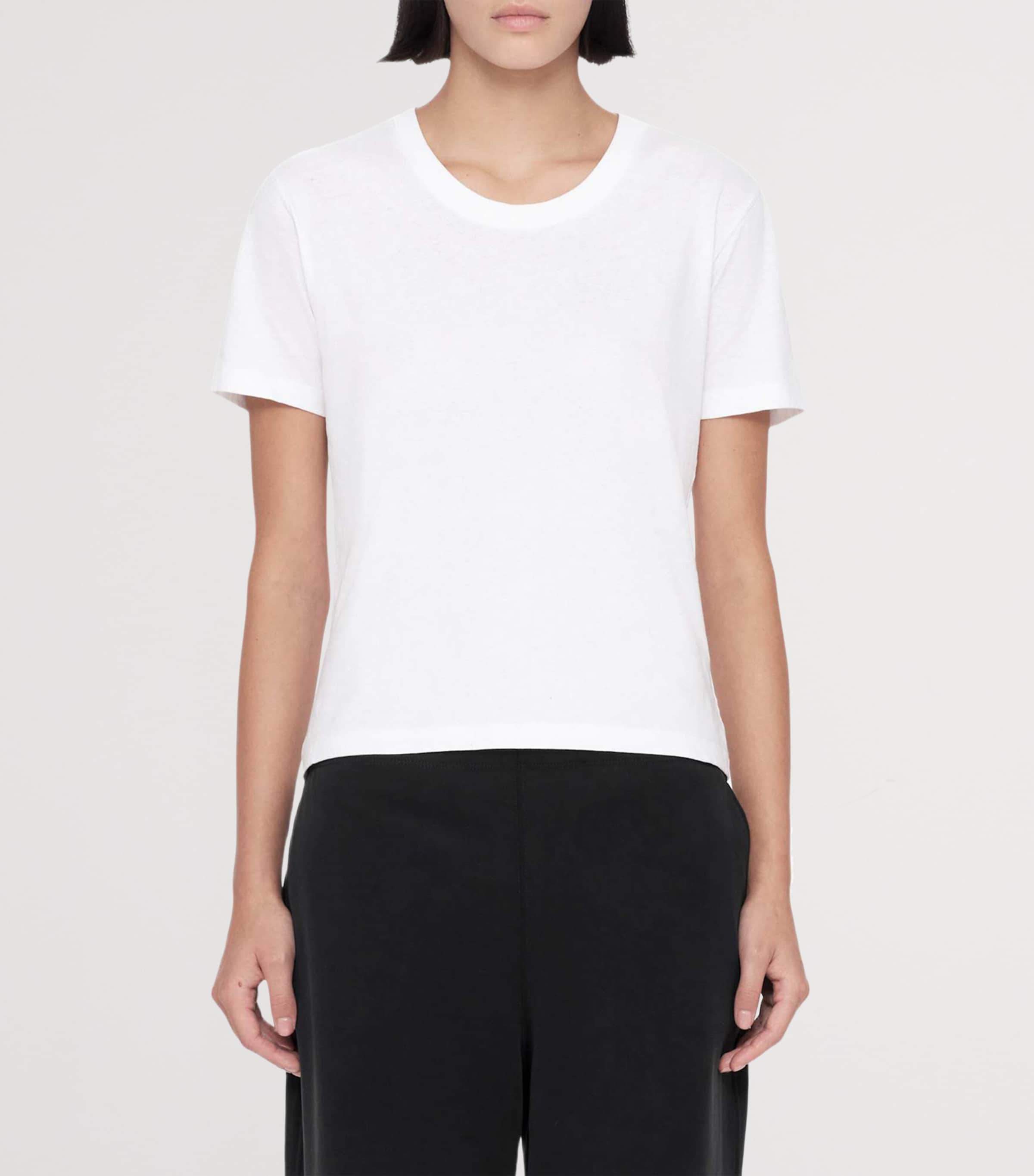 AllSaints Womens Modal-Blend Elodie Wide-Leg Trousers Black Image 3