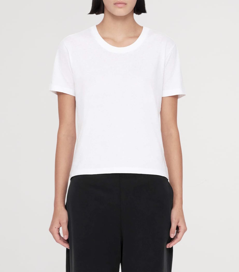 AllSaints Womens Modal-Blend Elodie Wide-Leg Trousers Black Image 3