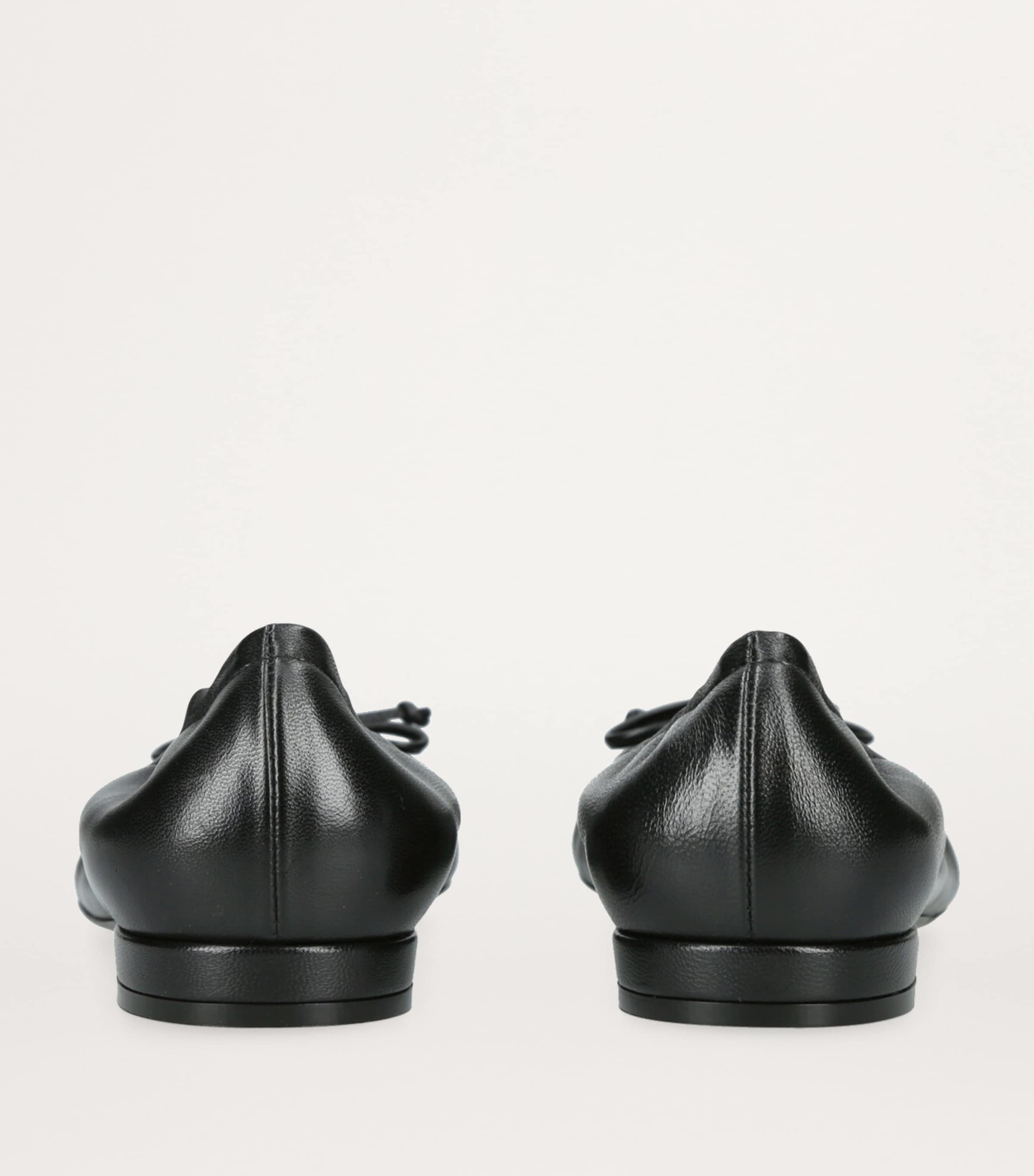 Stuart Weitzman Black Leather Bria Ballet Flats Harrods SA