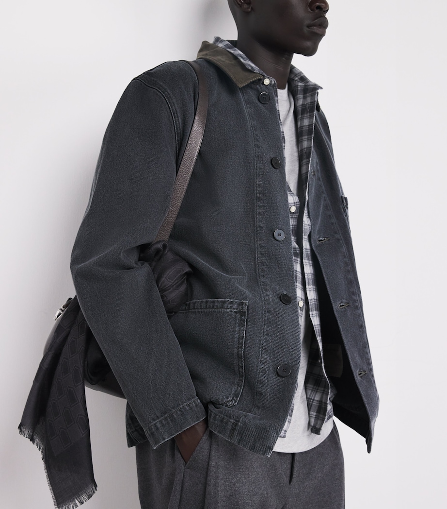 Cotton Corduroy-Collar Carlito Jacket MIDGREY/ICEDCOFFEE Image 6
