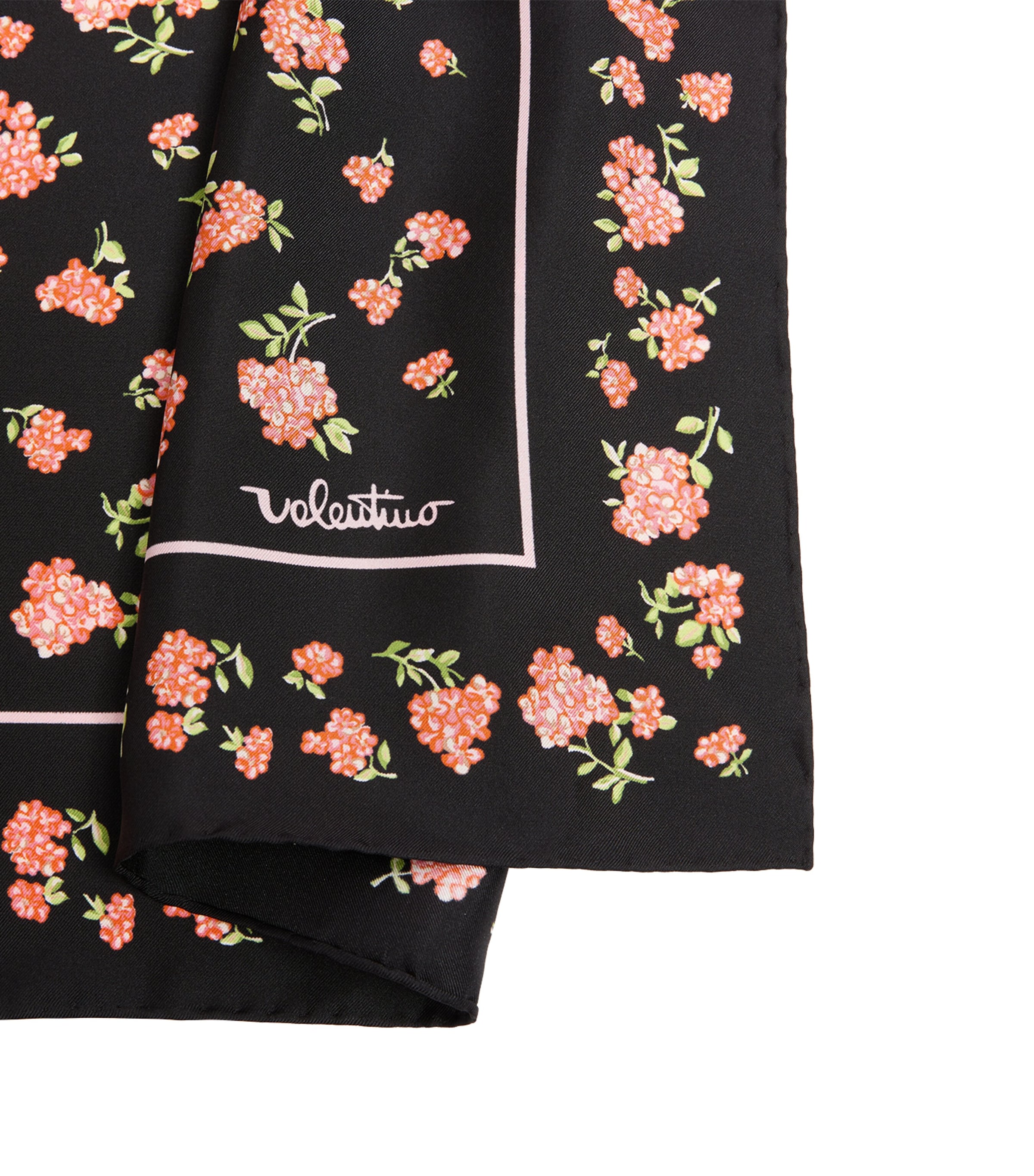 Valentino Garavani Silk Floral Scarf Fkv Image 3