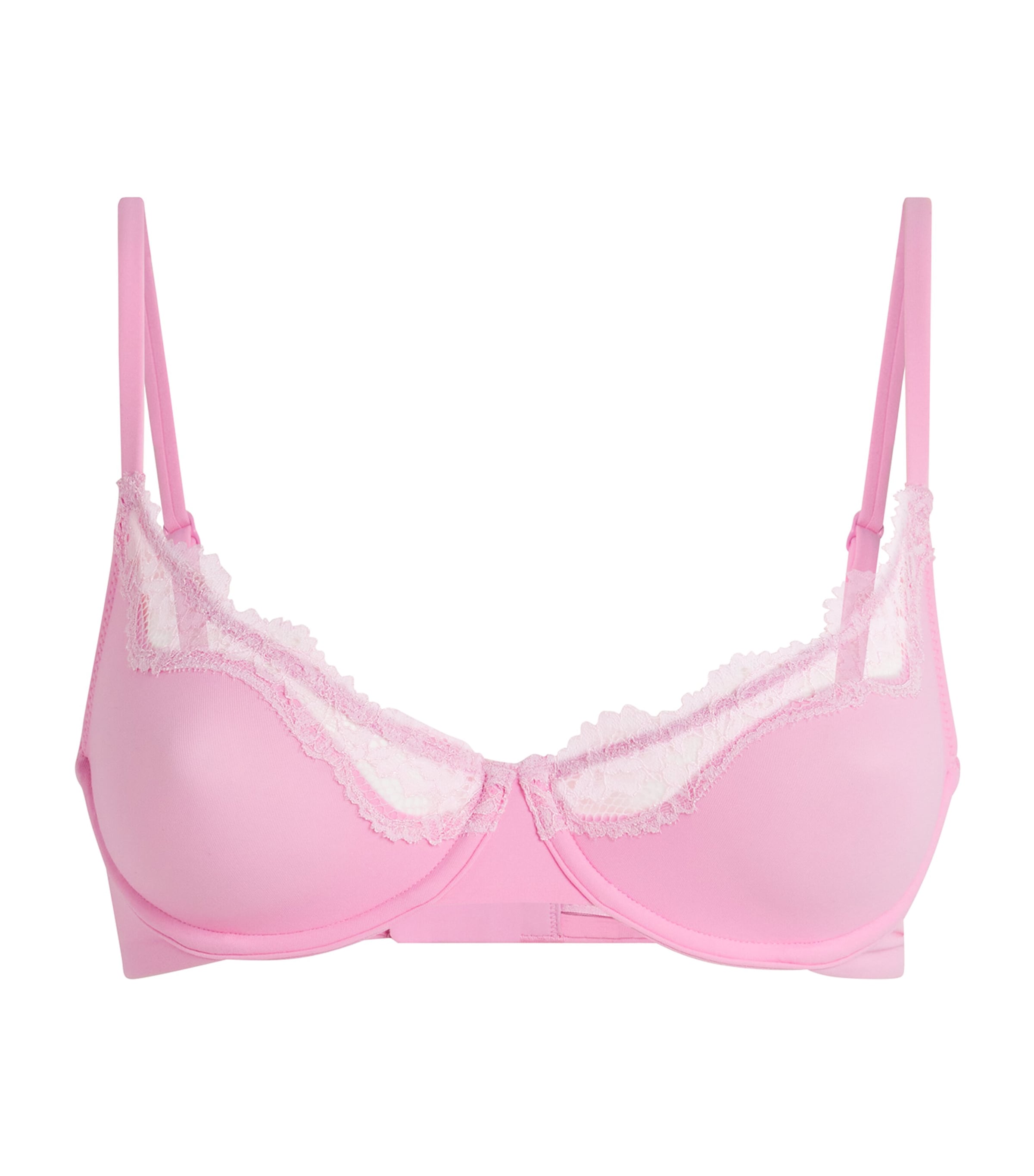 Skims Lace Fits Everybody Demi Bra In Pink