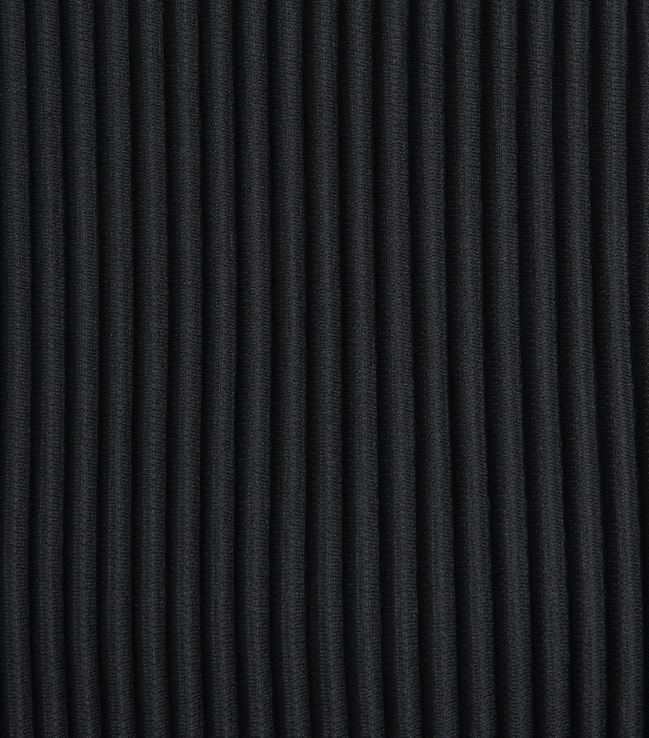 Homme Plissé Issey Miyake Mens Pleated Short-Sleeve T-Shirt Black Image 6