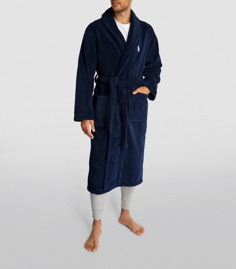 Polo Pony Bath Robe CRUISE NAVY Image 2