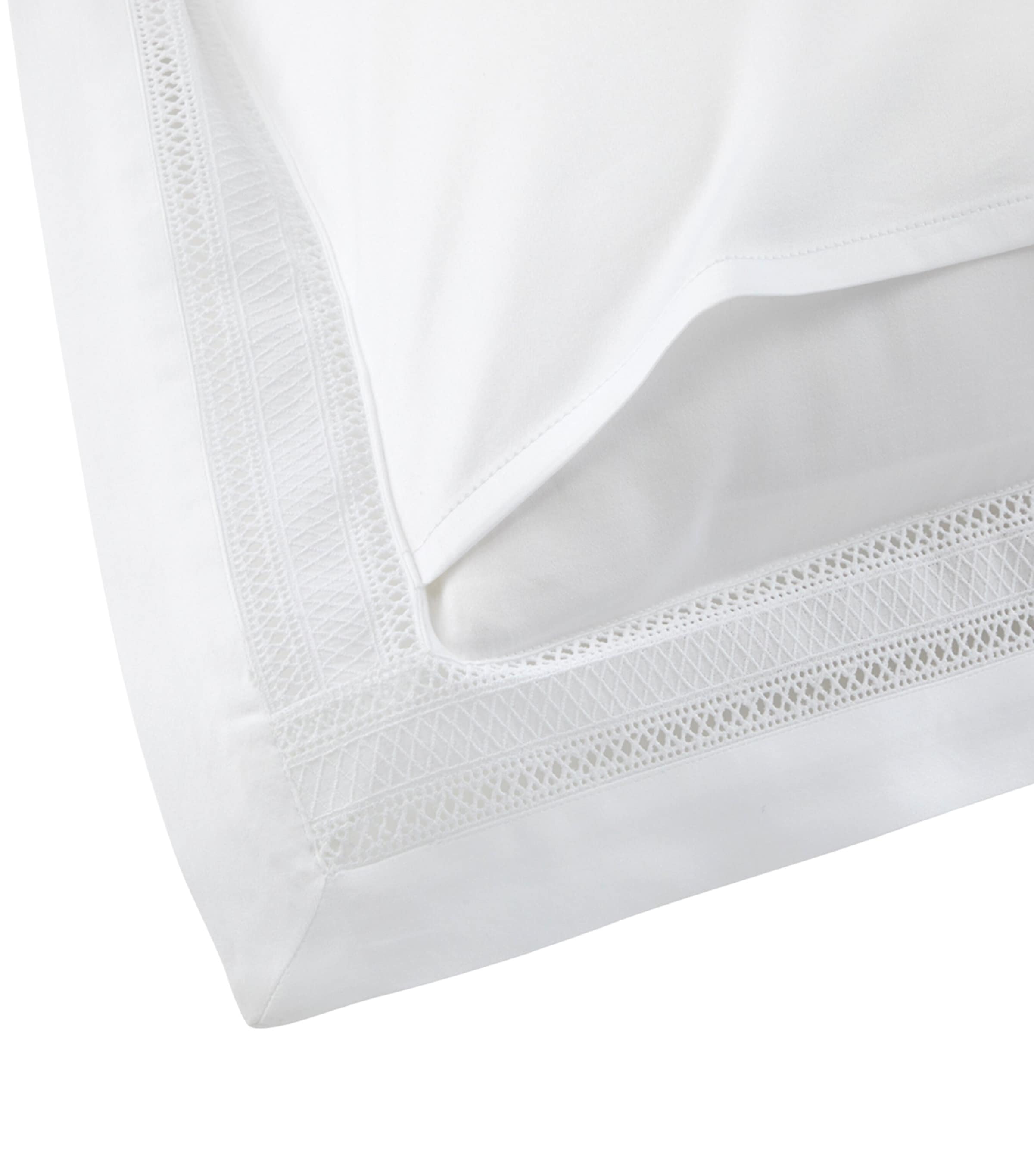 Ralph Lauren Home Cotton Sateen Alistair Standard Oxford Pillowcase (50cm x 75cm) White Image 3