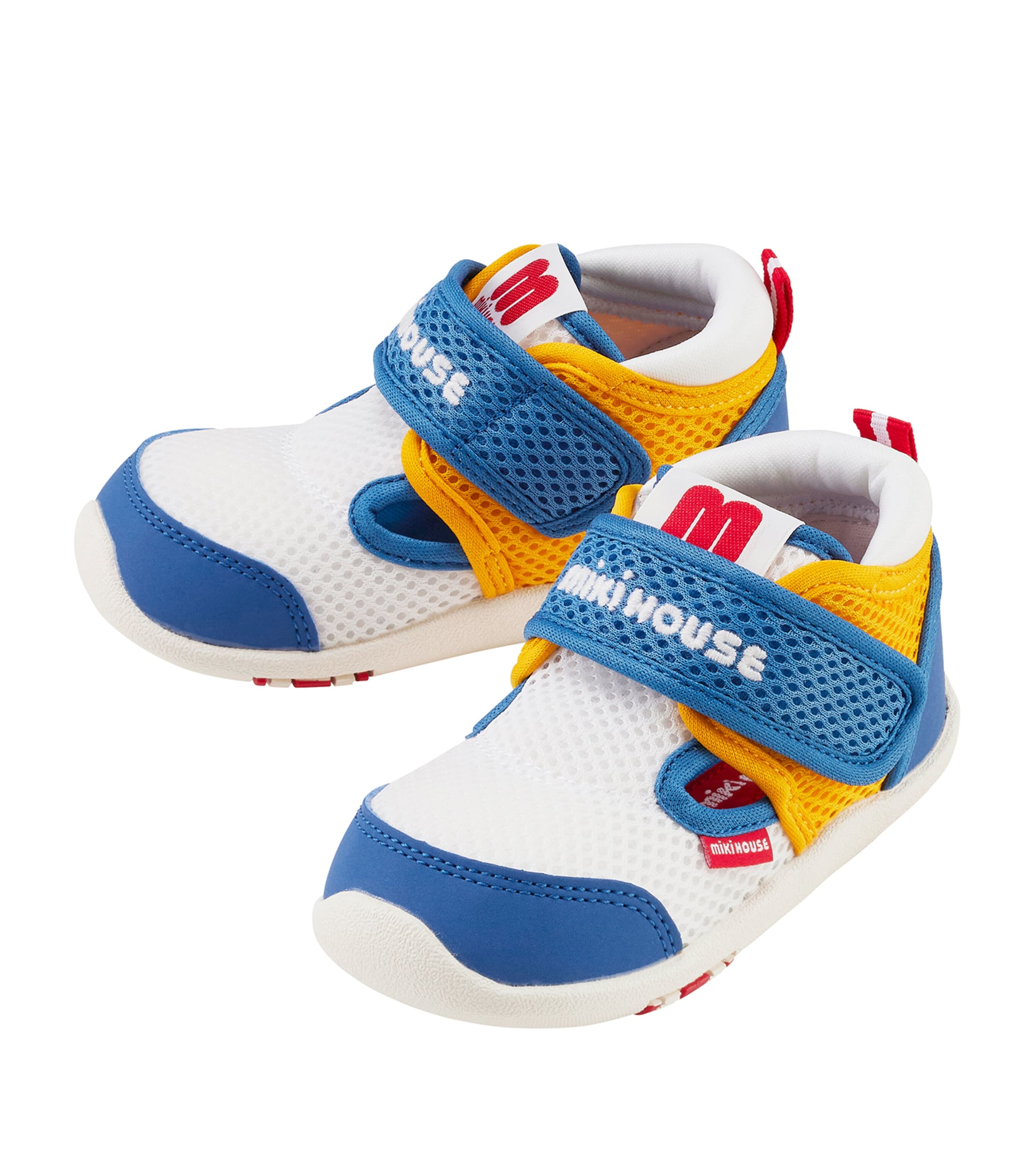 Miki House Kids' Velcro-strap Sandals In Blue