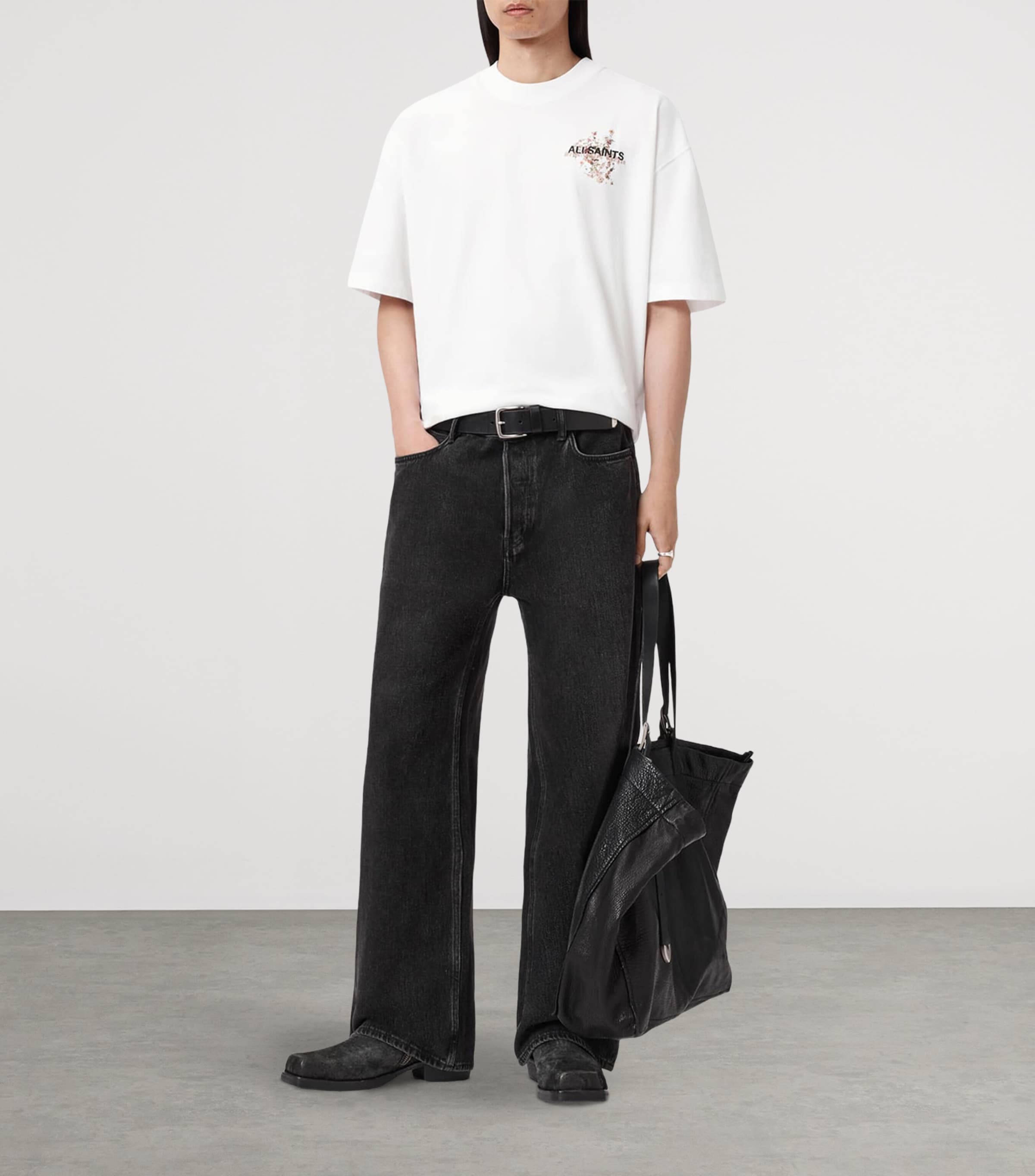 Organic Cotton Valen T-Shirt ASHEN WHITE Image 5