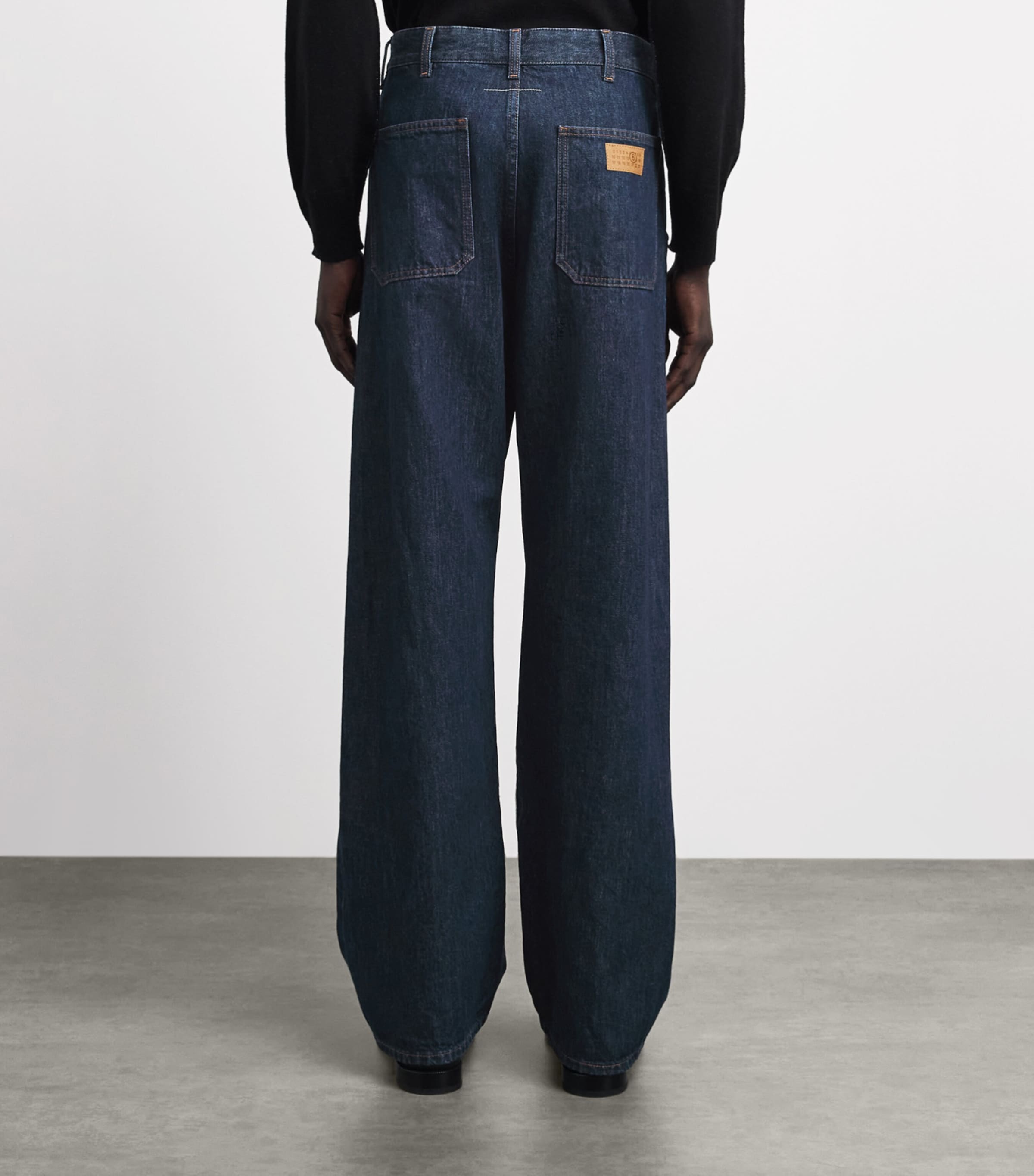 MM6 Maison Margiela Mens Distressed Straight Jeans Blue Image 5
