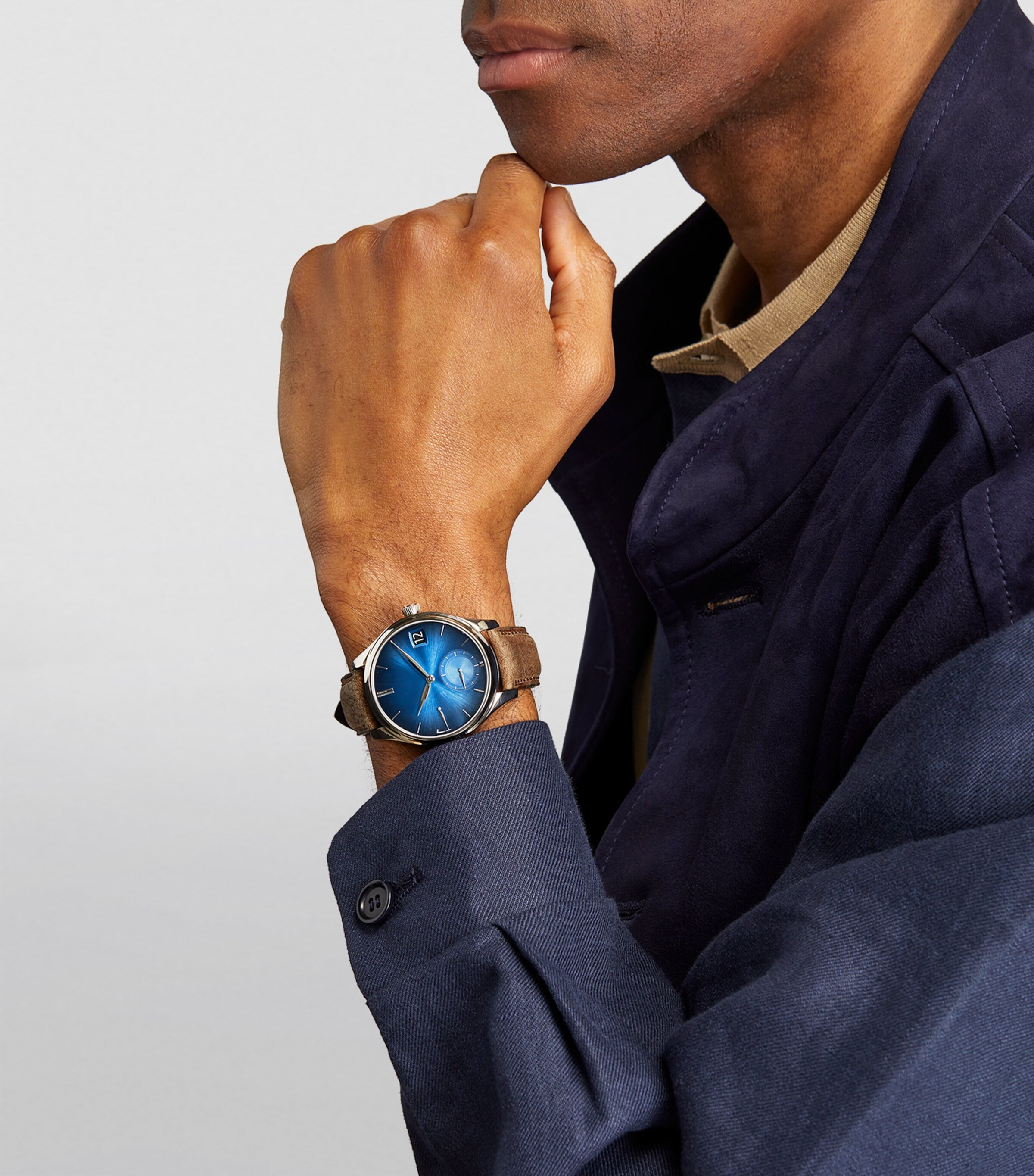 White Gold Endeavour Watch 42mm BLUE Image 4