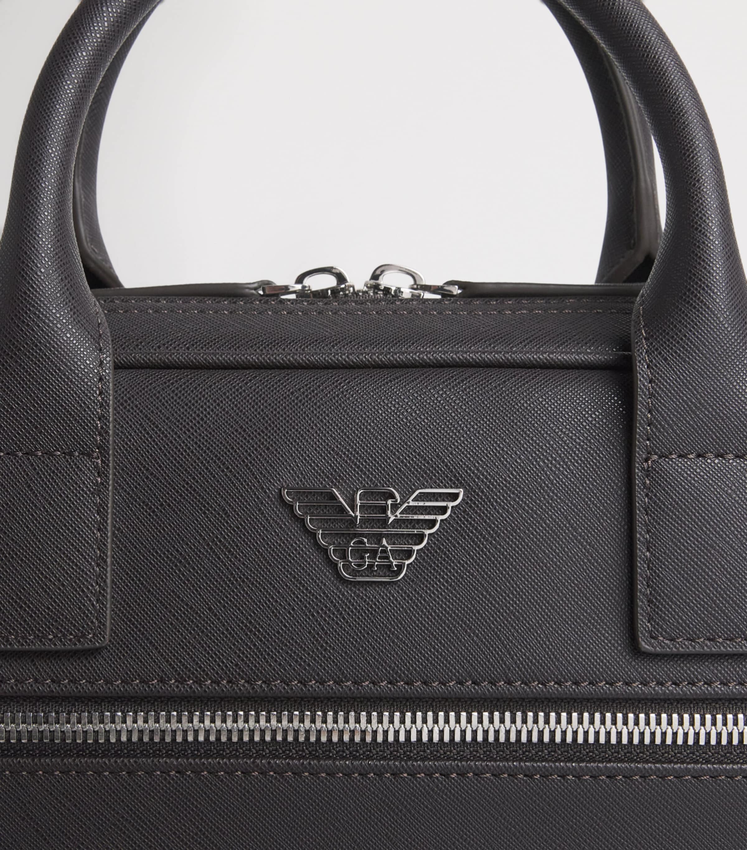 Emporio Armani Saffiano Leather Briefcase Image 5