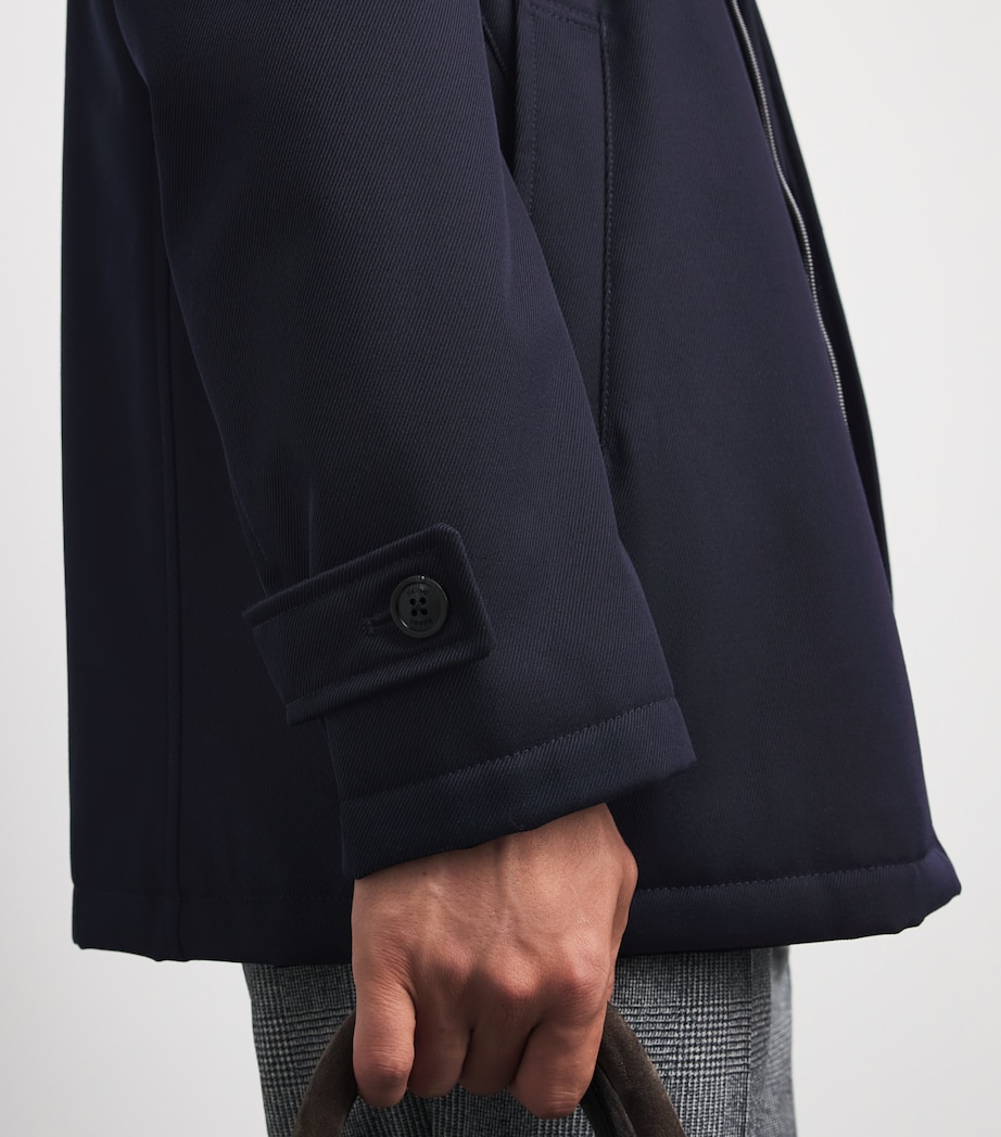Herno Mens Virgin Wool Padded Overcoat Image 3