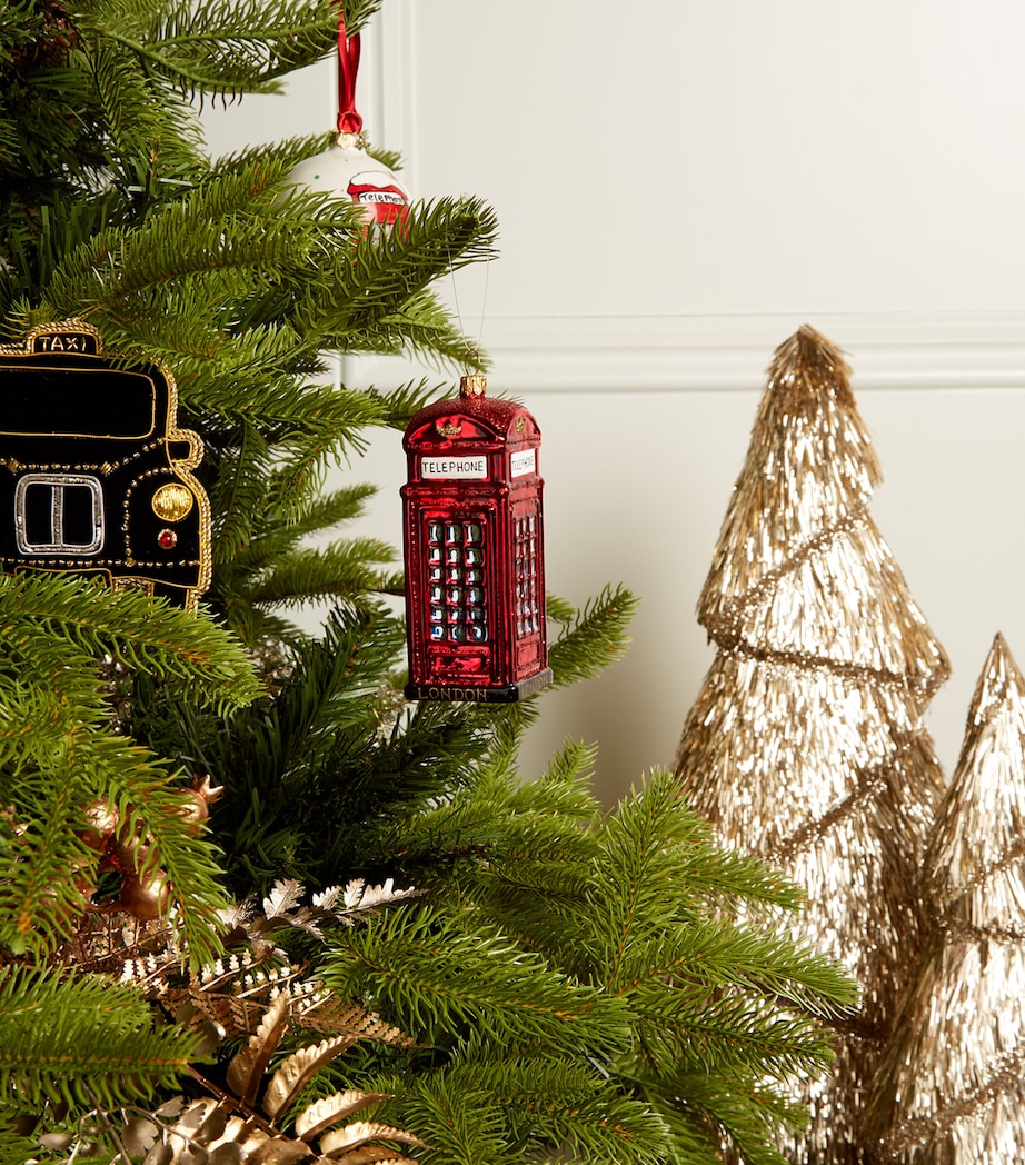 Harrods Telephone Box Christmas Decoration Red Image 9