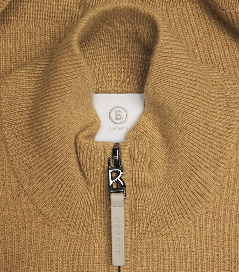 Derek Quarter-Zip Sweater 805-WET SAND Image 5
