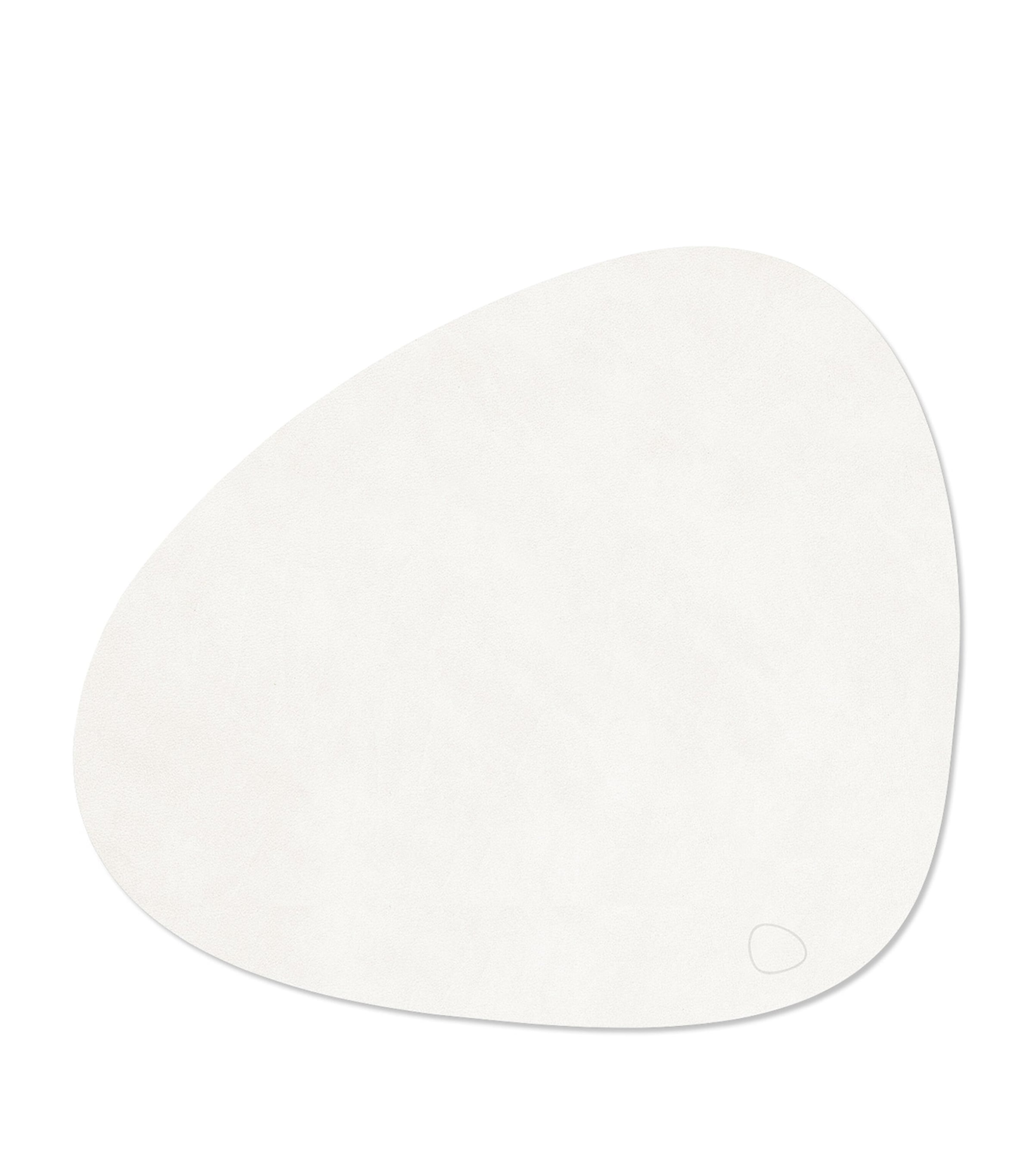 LIND DNA Large Curve Nupo Table Mat (Set of 4) White Image 3