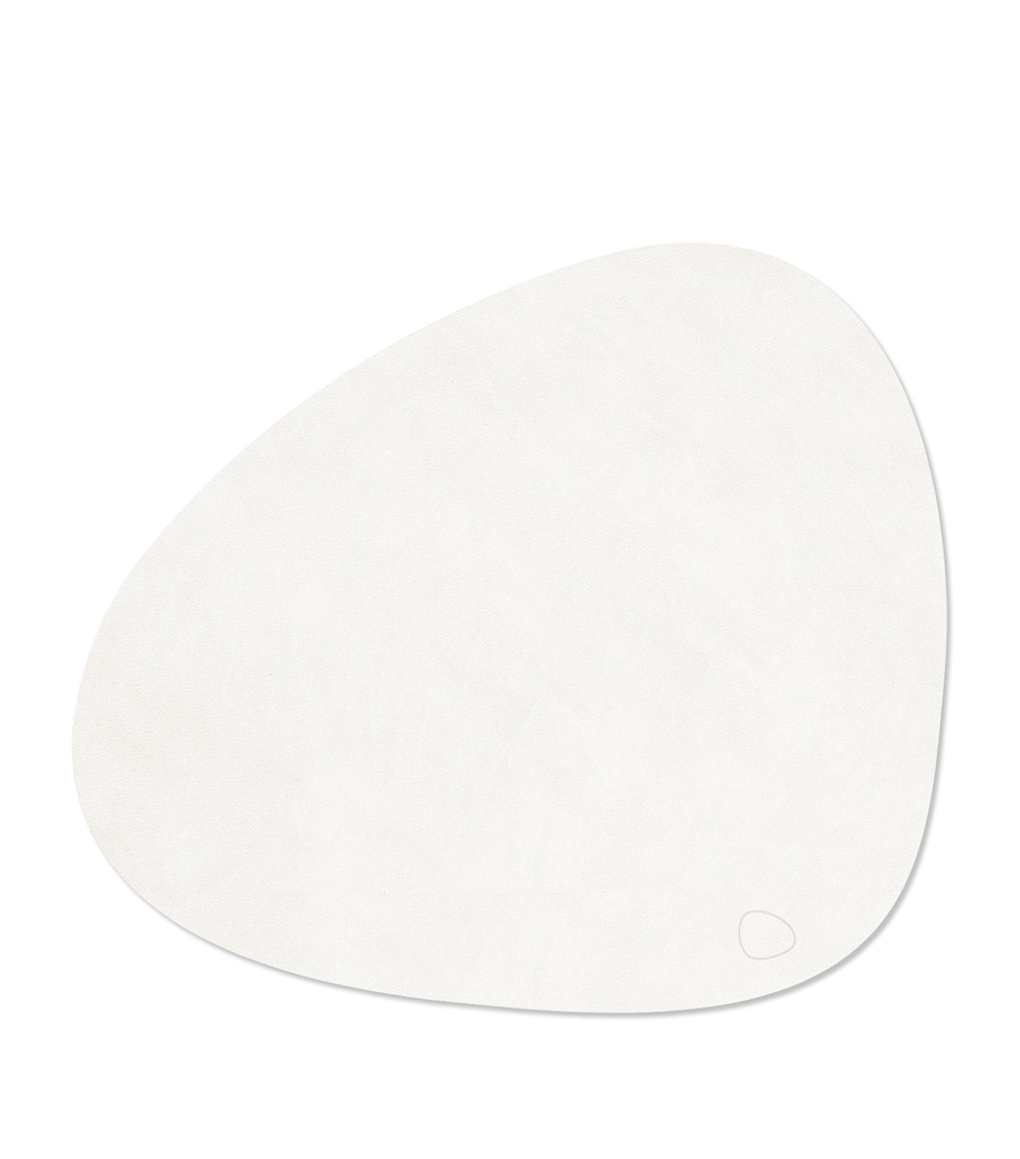 LIND DNA Large Curve Nupo Table Mat (Set of 4) White Image 3
